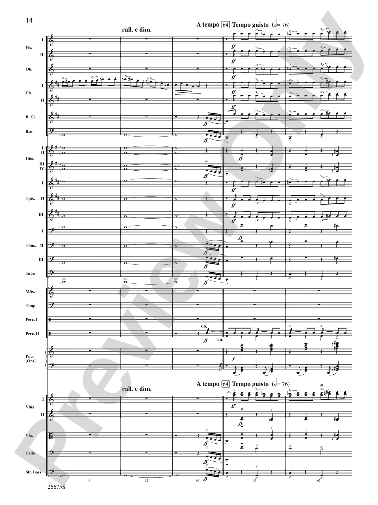 Rhapsody in Blue: Score