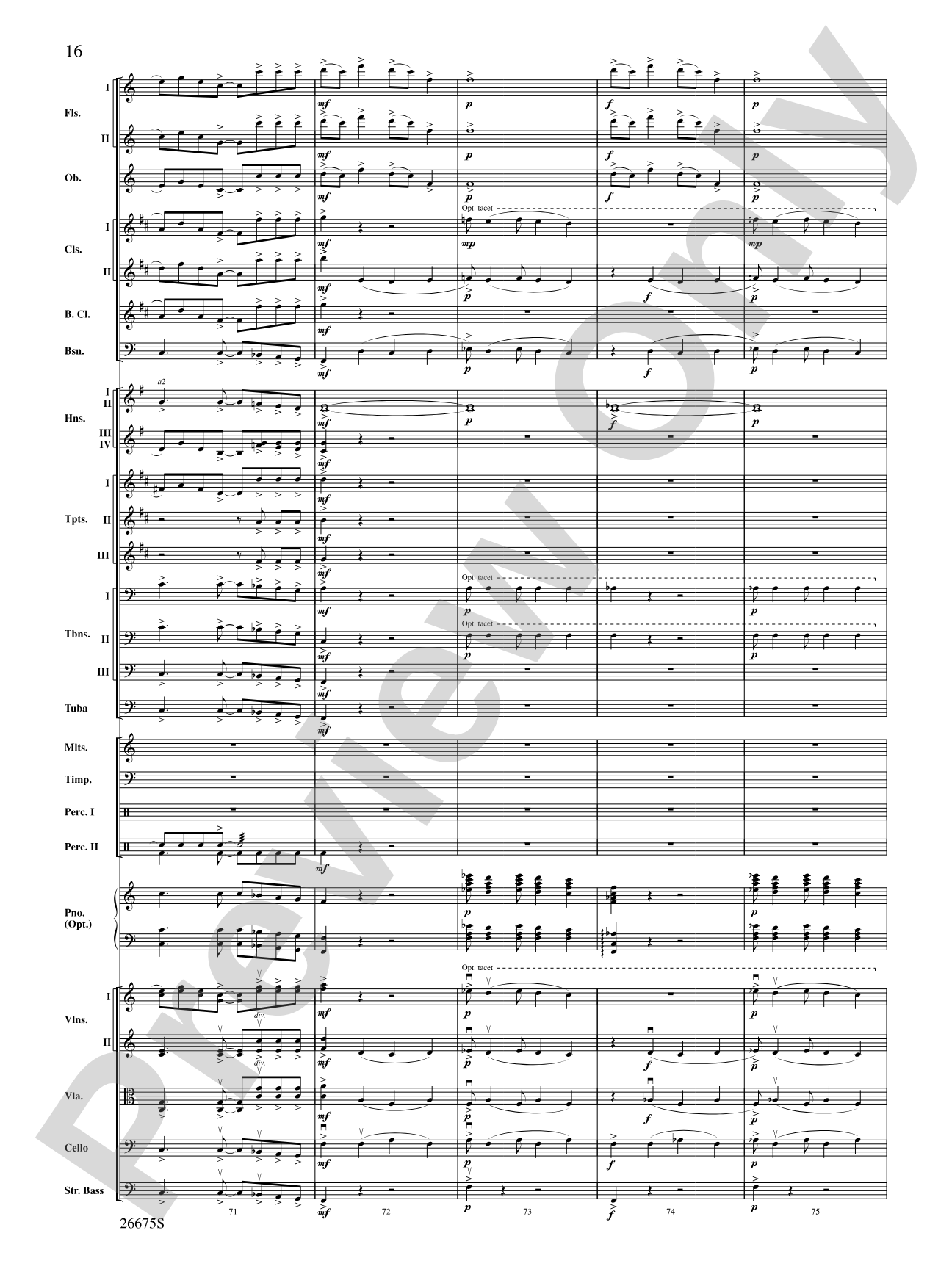 Rhapsody in Blue: Score