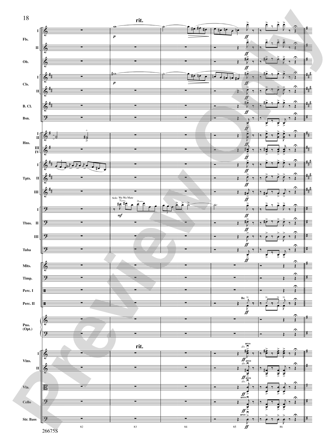 Rhapsody in Blue: Score