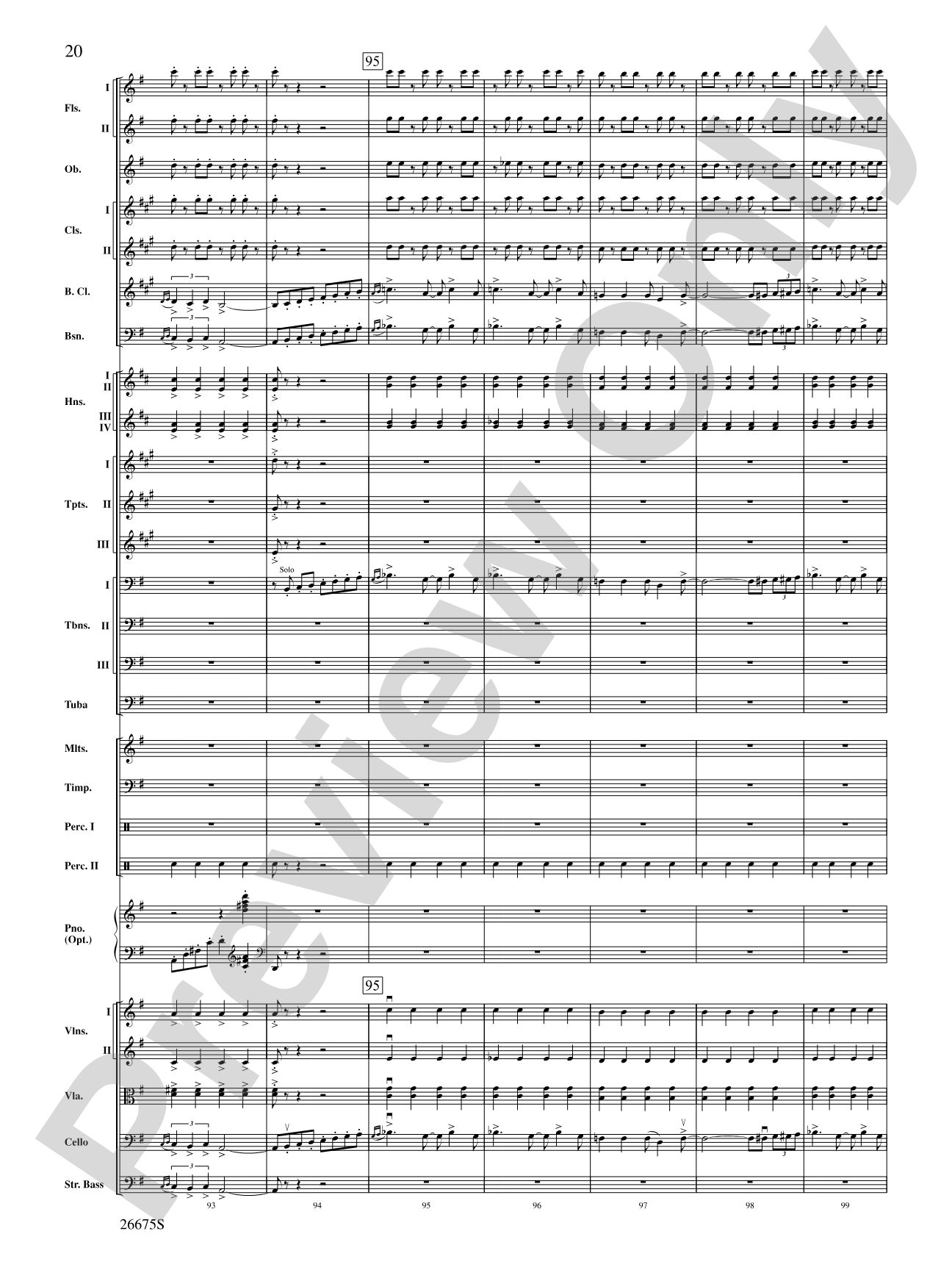 Rhapsody in Blue: Score