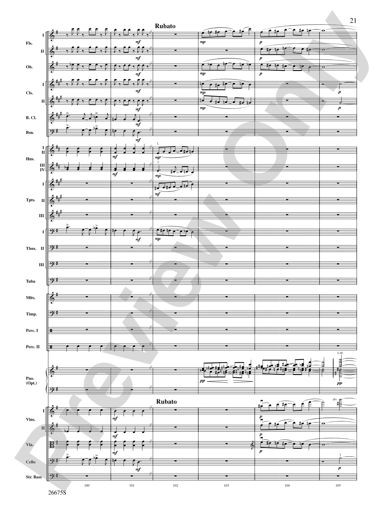 Rhapsody in Blue: Score