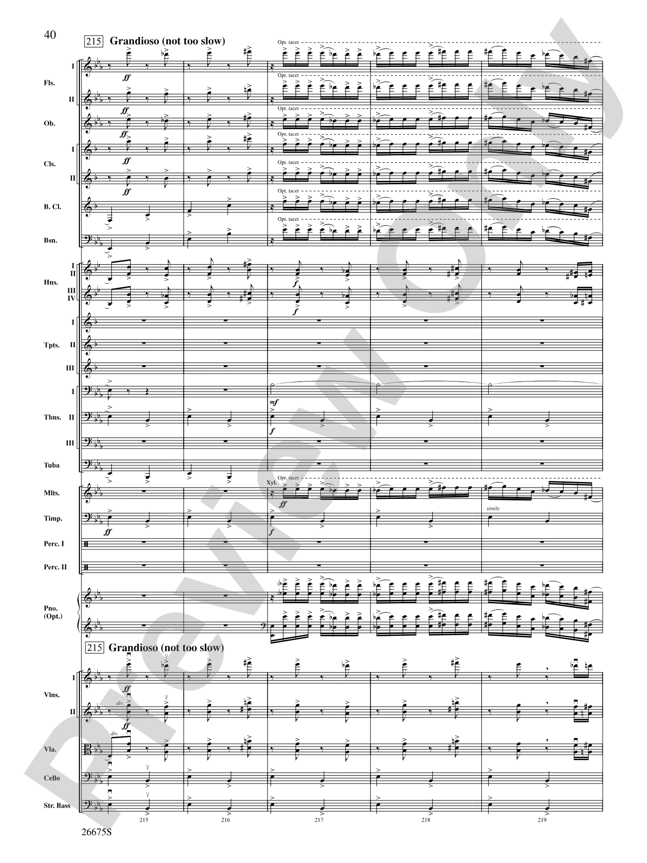 Rhapsody in Blue: Score
