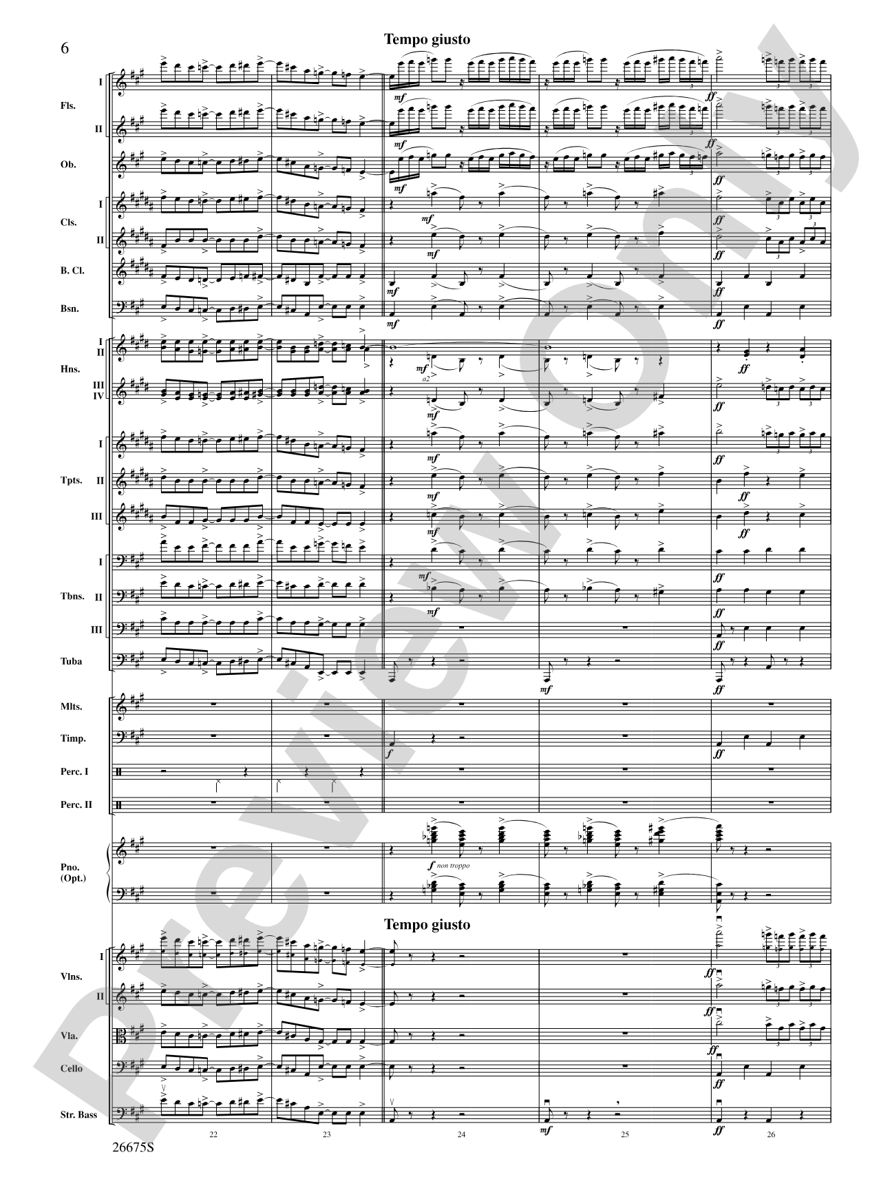 Rhapsody in Blue: Score