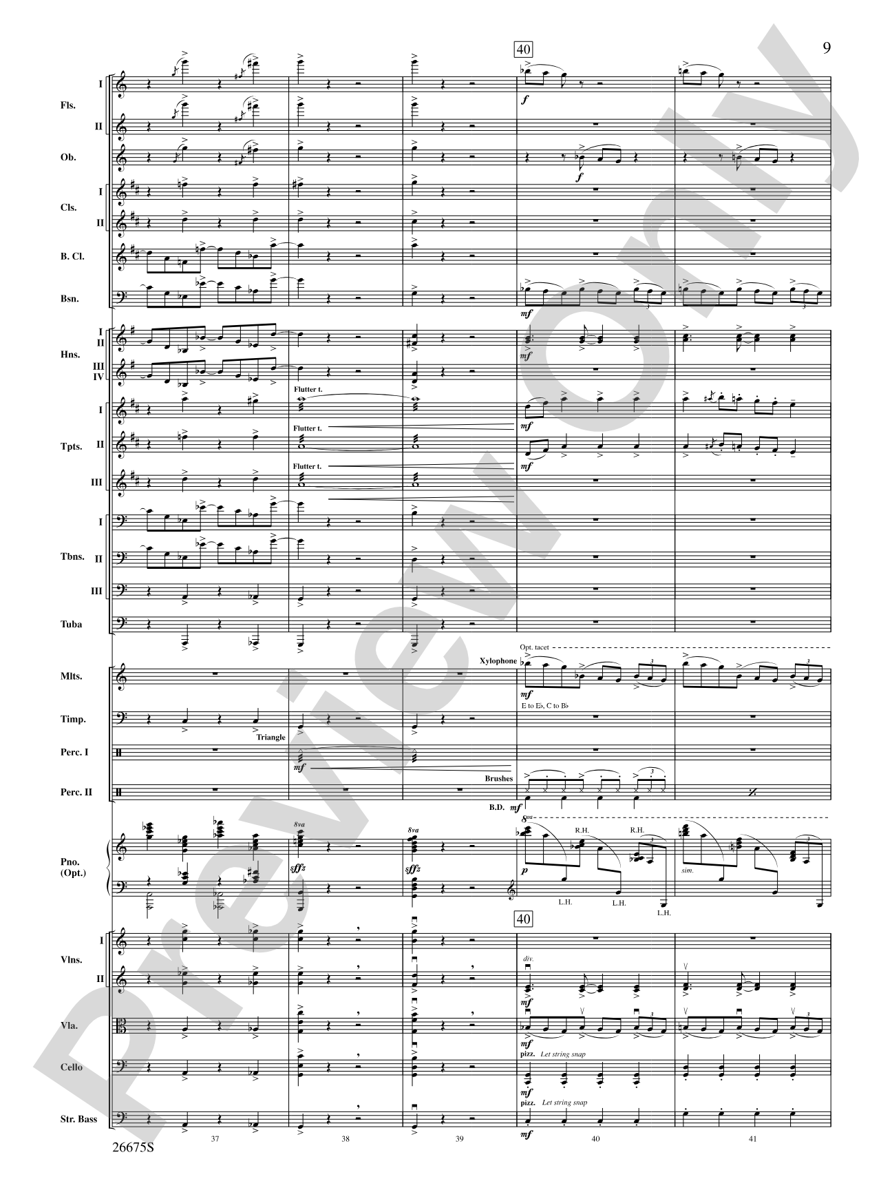 Rhapsody in Blue: Score