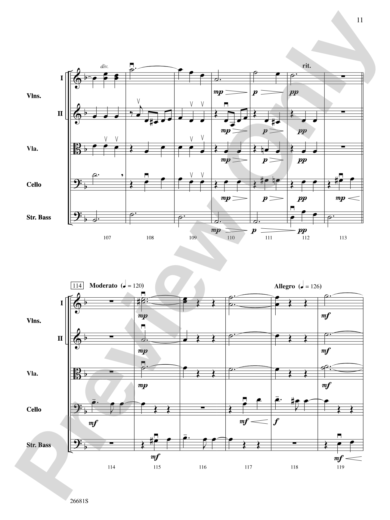 Czar's Evening Waltz: String Orchestra Conductor Score & Parts