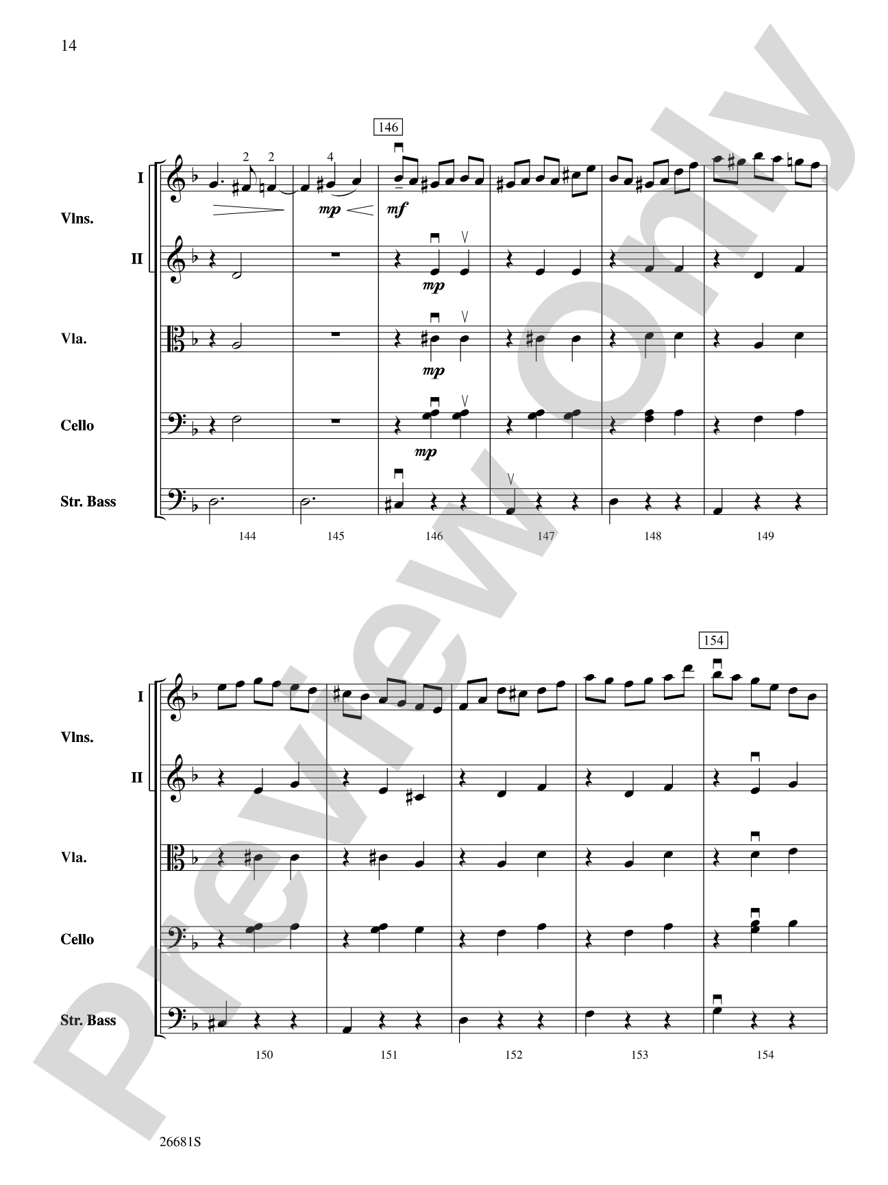 Czar's Evening Waltz: String Orchestra Conductor Score & Parts