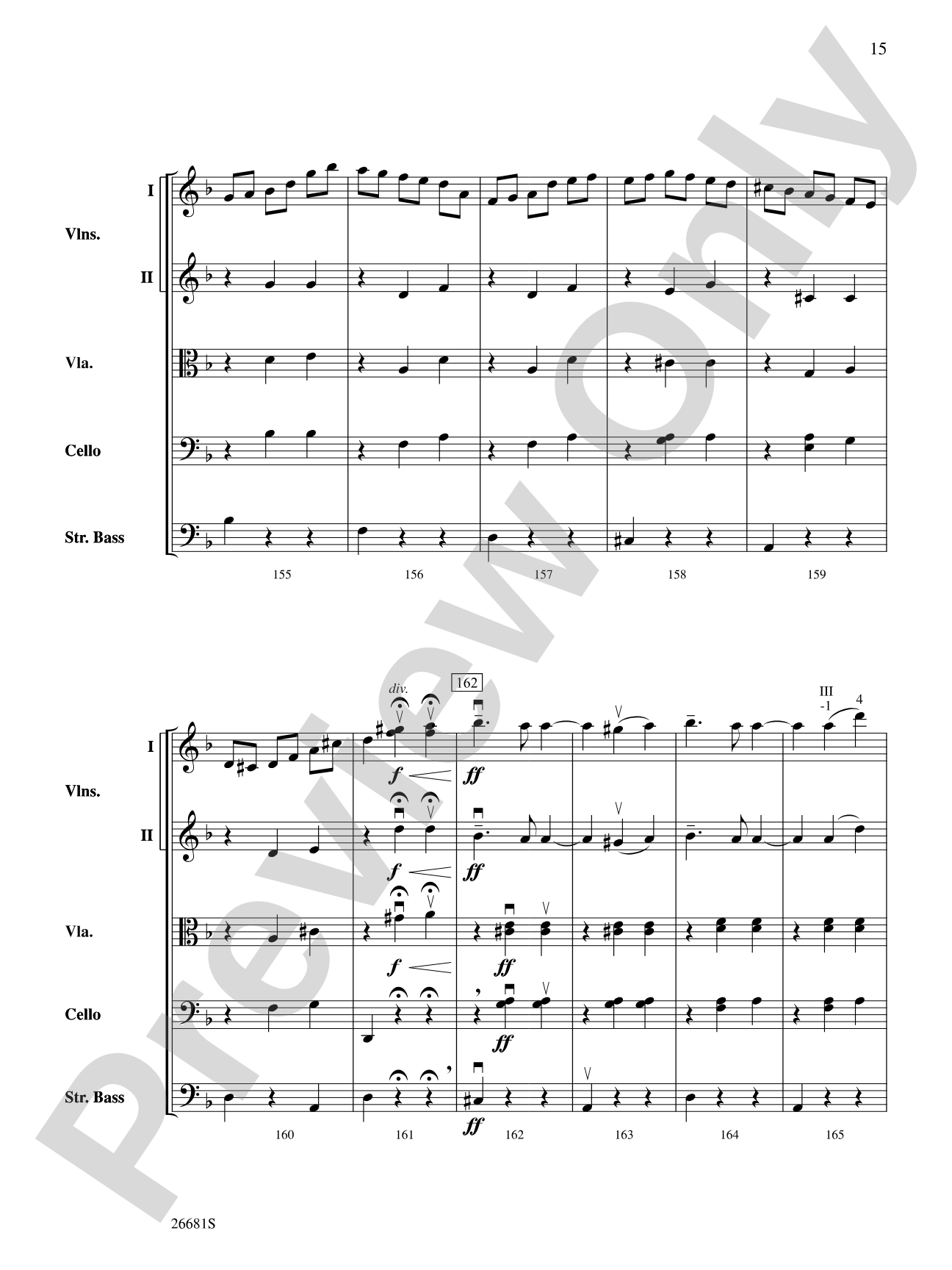 Czar's Evening Waltz: String Orchestra Conductor Score & Parts