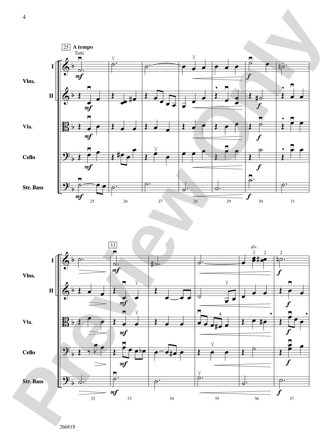 Czar's Evening Waltz: String Orchestra Conductor Score & Parts