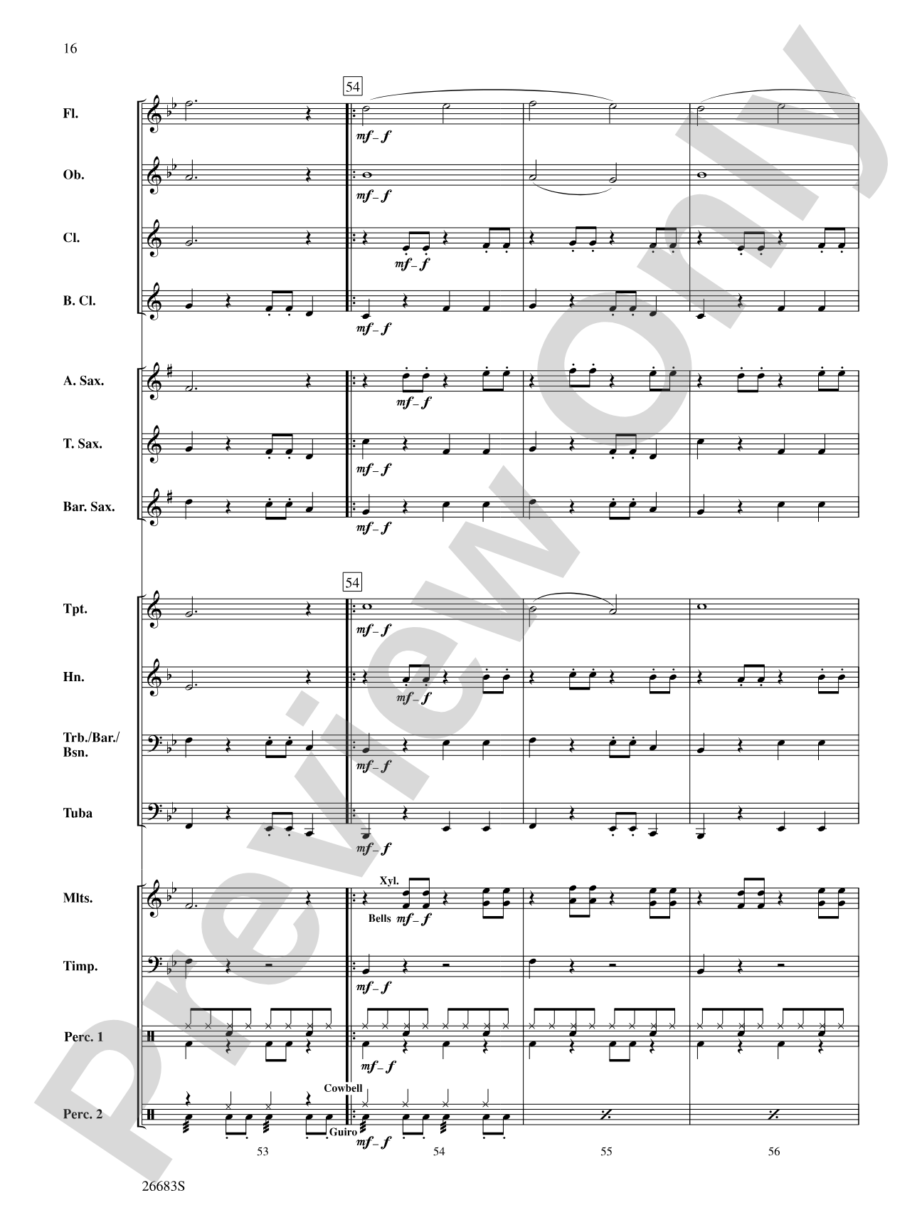 Guantanamera: Concert Band Conductor Score & Parts