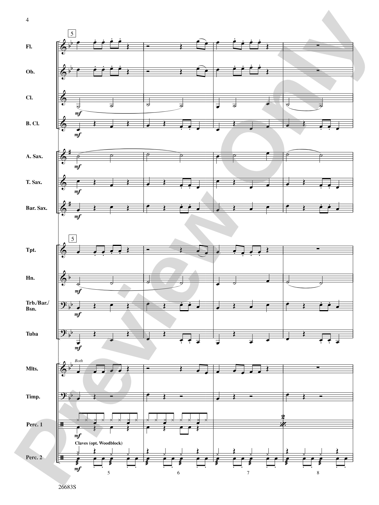Guantanamera: Concert Band Conductor Score & Parts