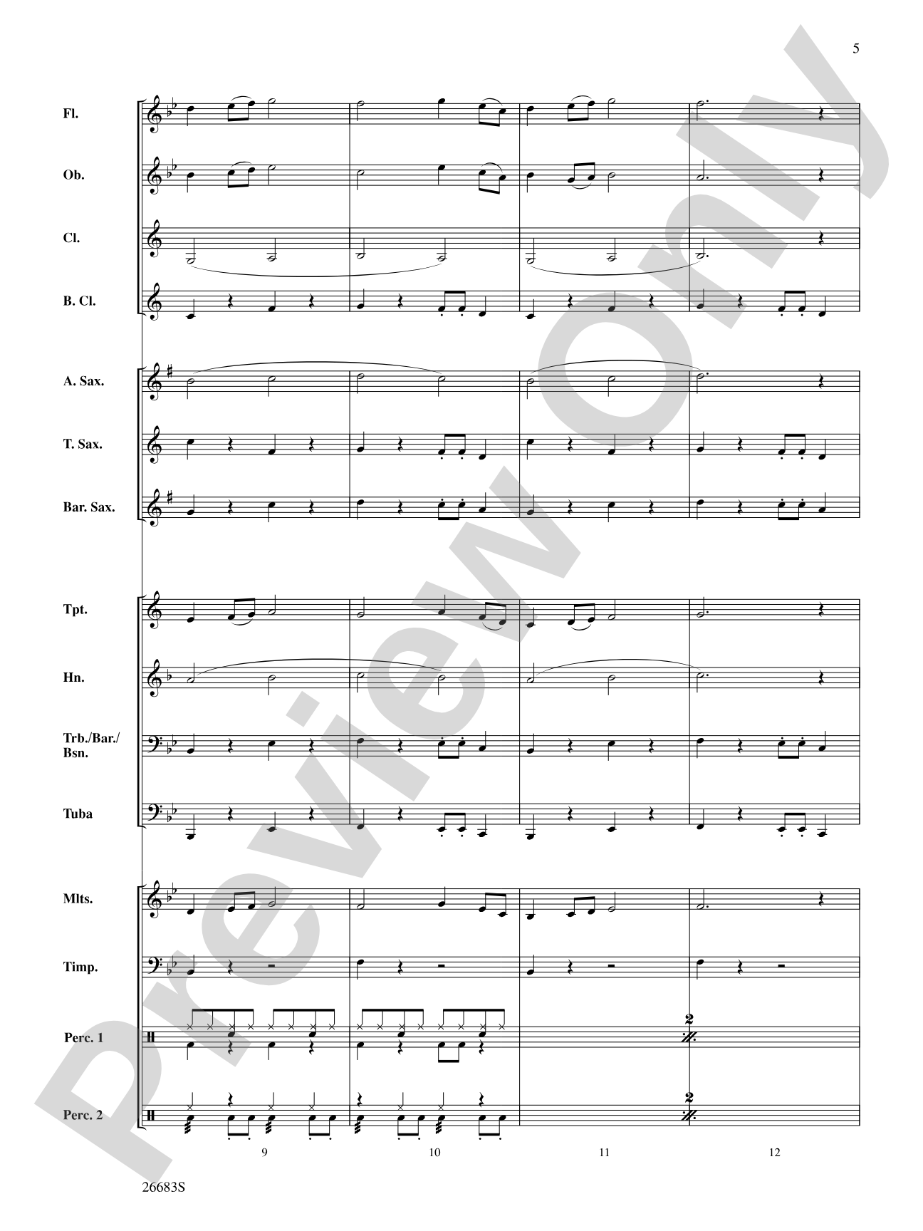 Guantanamera: Concert Band Conductor Score & Parts