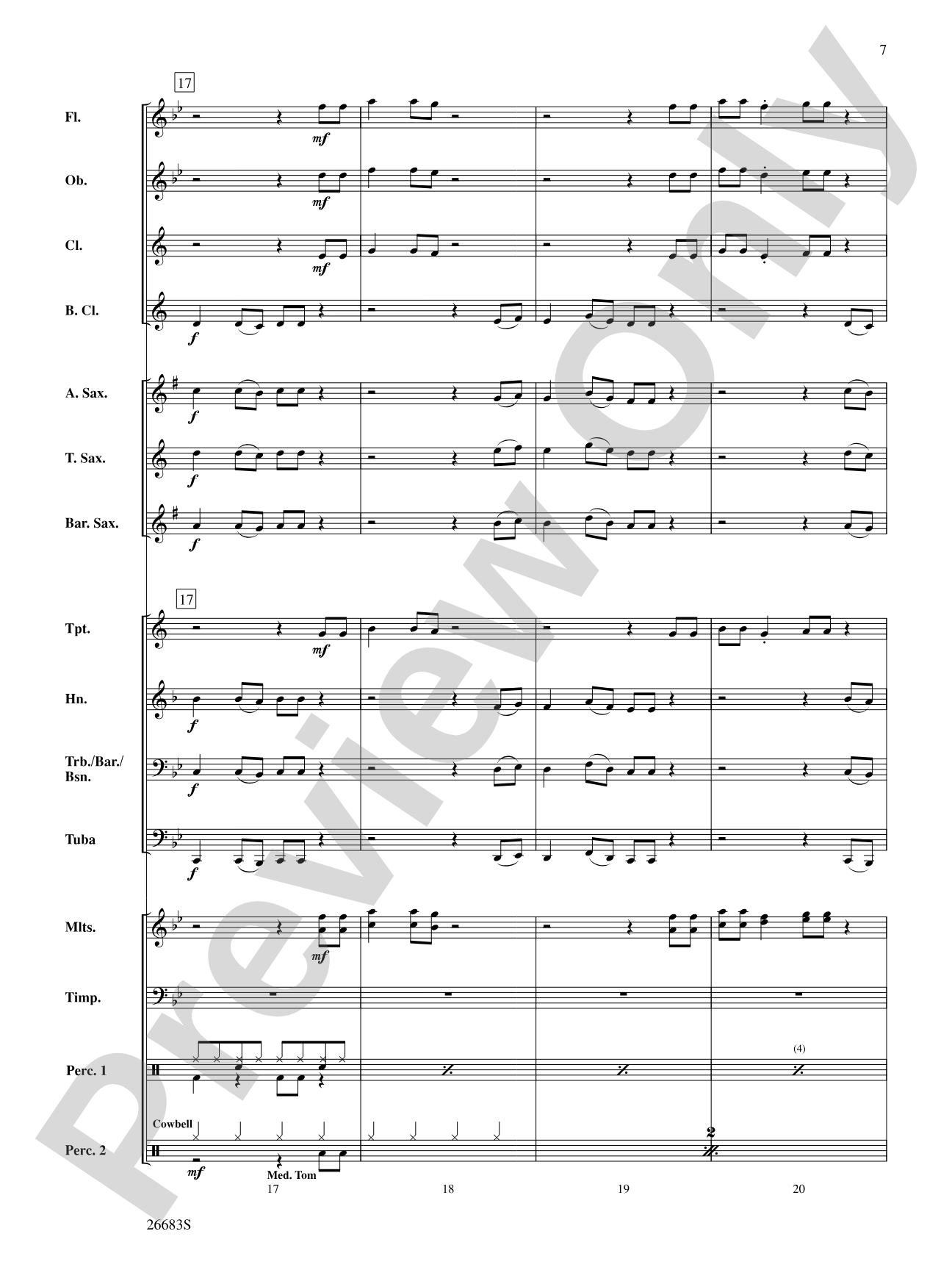 Guantanamera: Concert Band Conductor Score & Parts