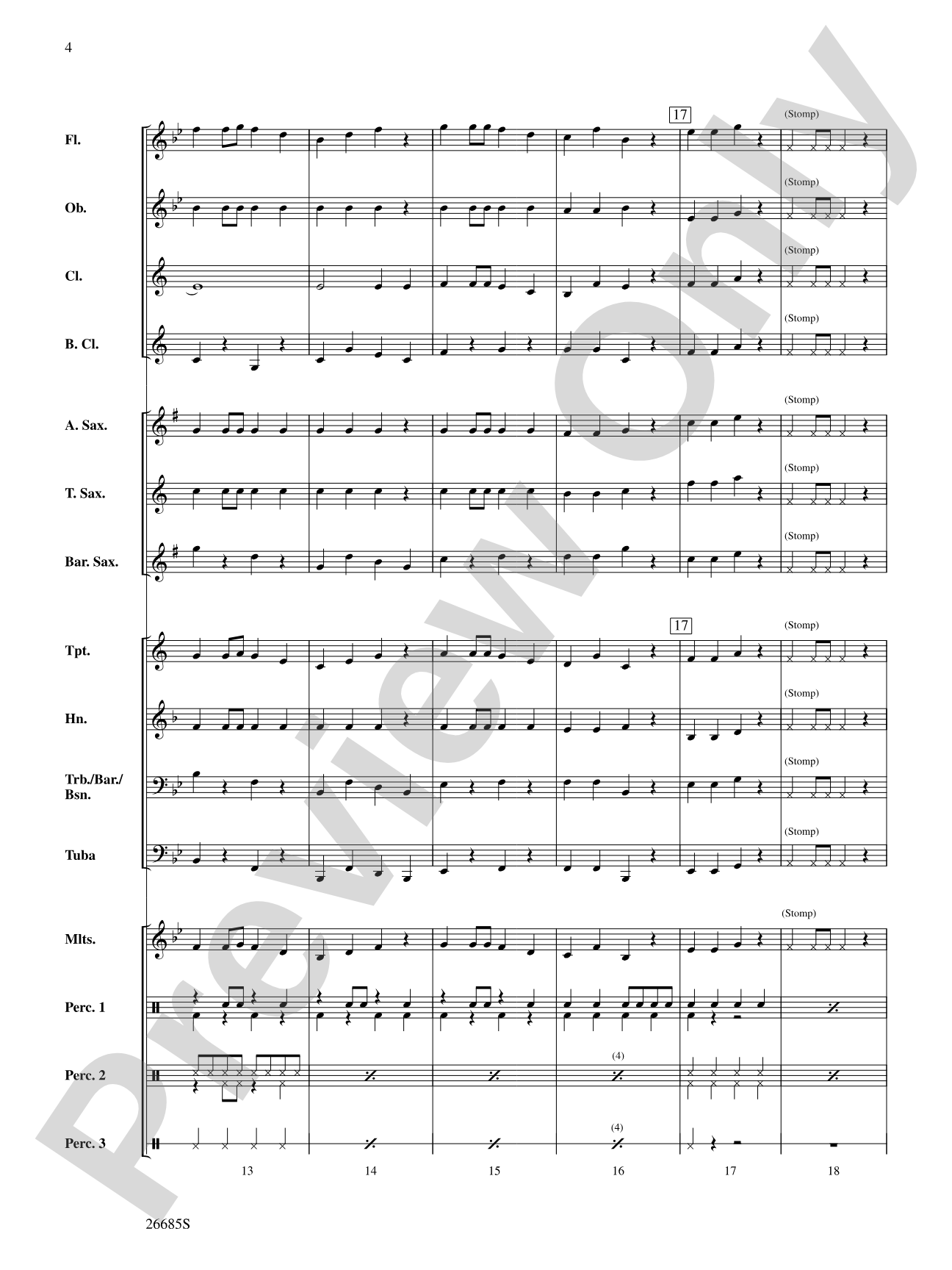 Stompin' on the Housetop: Concert Band Conductor Score & Parts