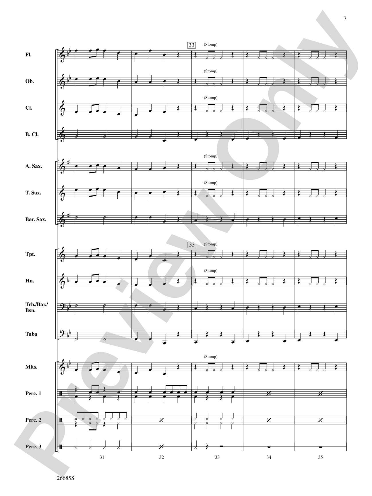 Stompin' on the Housetop: Concert Band Conductor Score & Parts