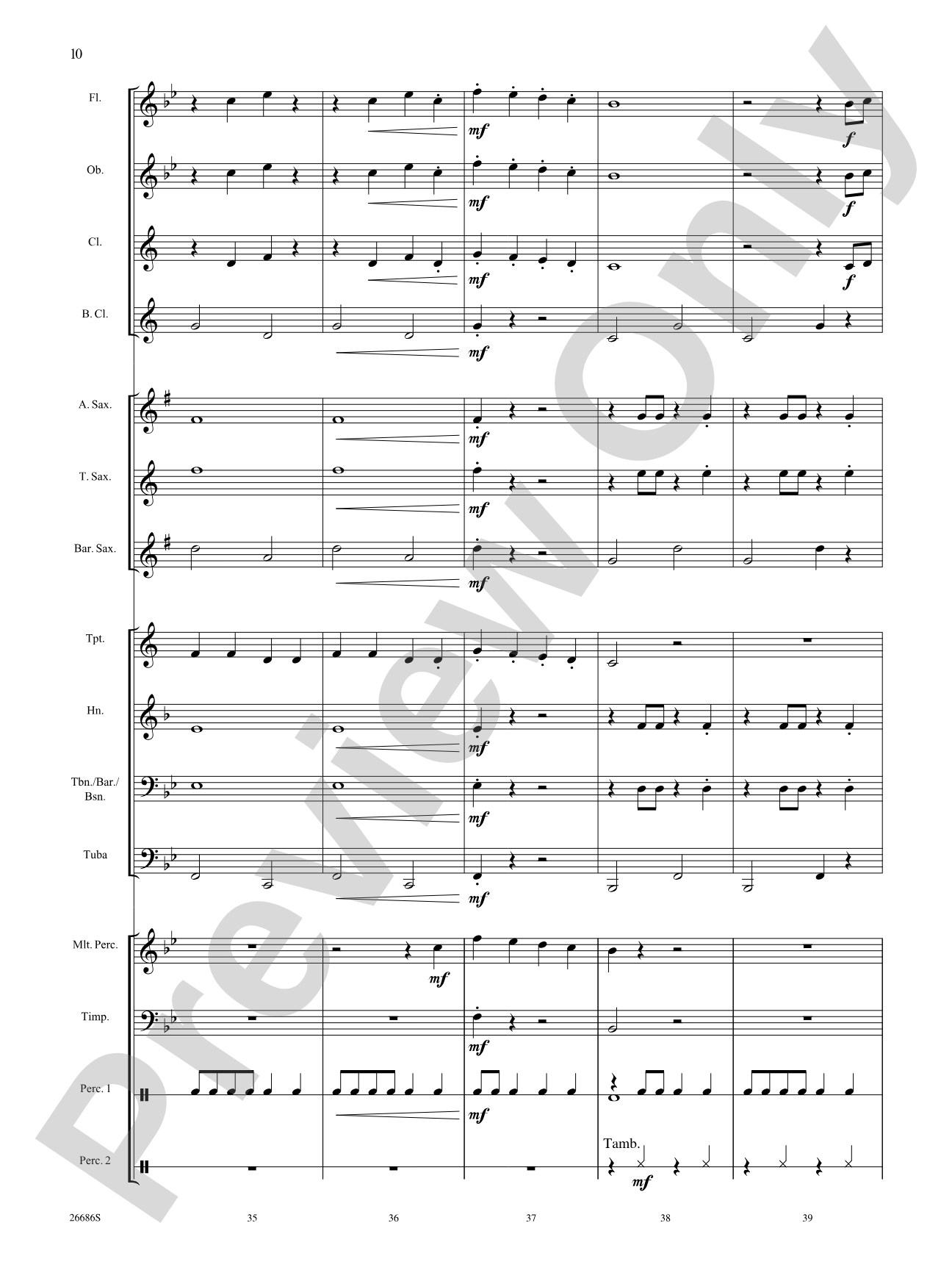 Folk Fest: Concert Band Conductor Score & Parts
