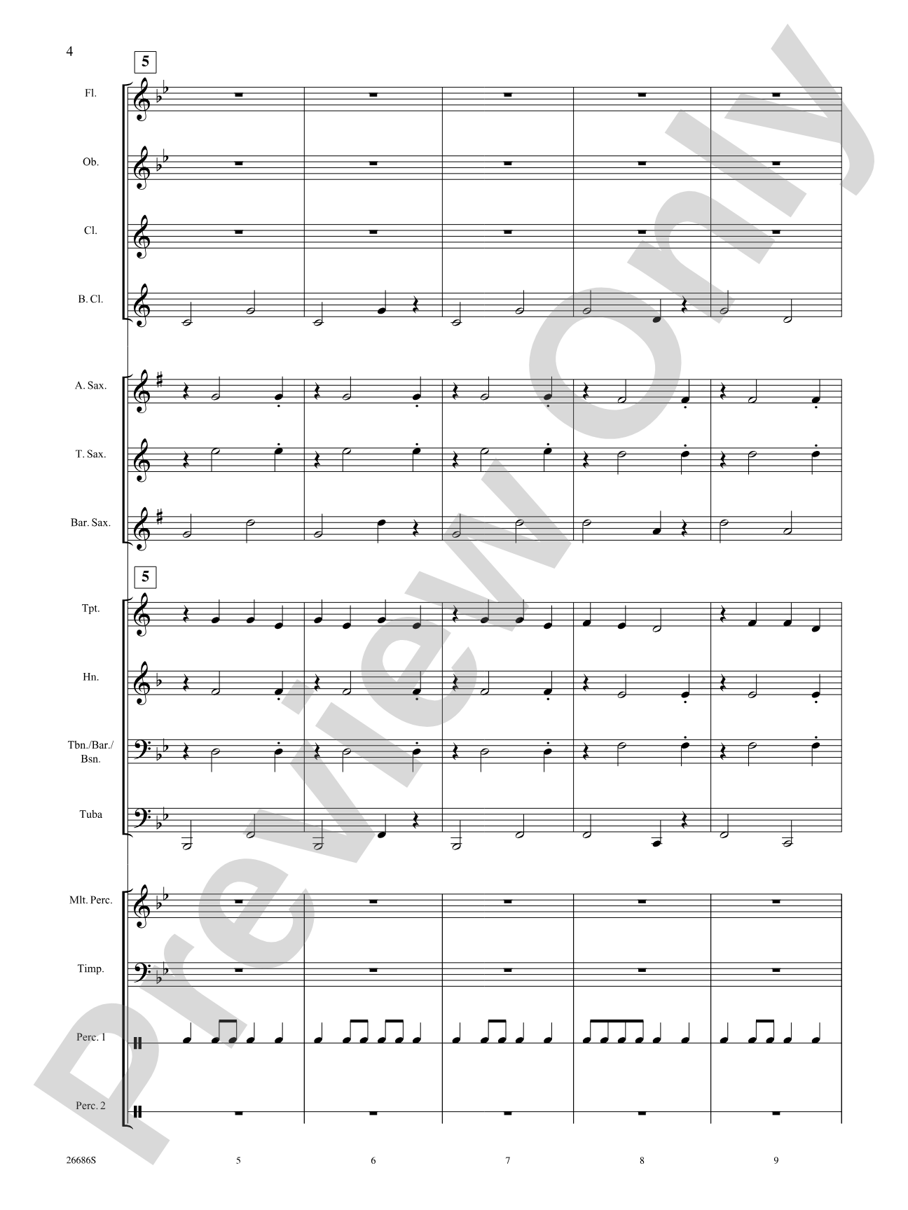 Folk Fest: Concert Band Conductor Score & Parts