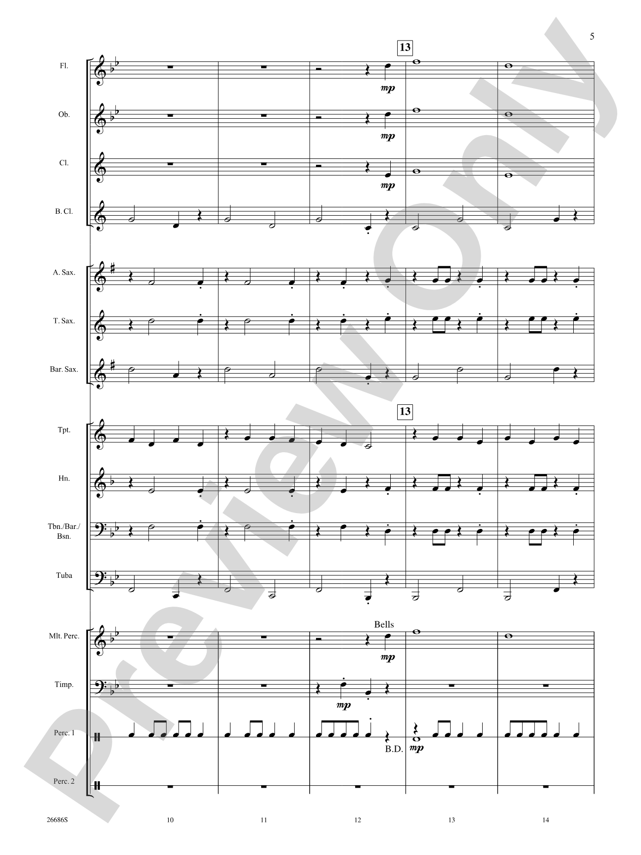 Folk Fest: Concert Band Conductor Score & Parts