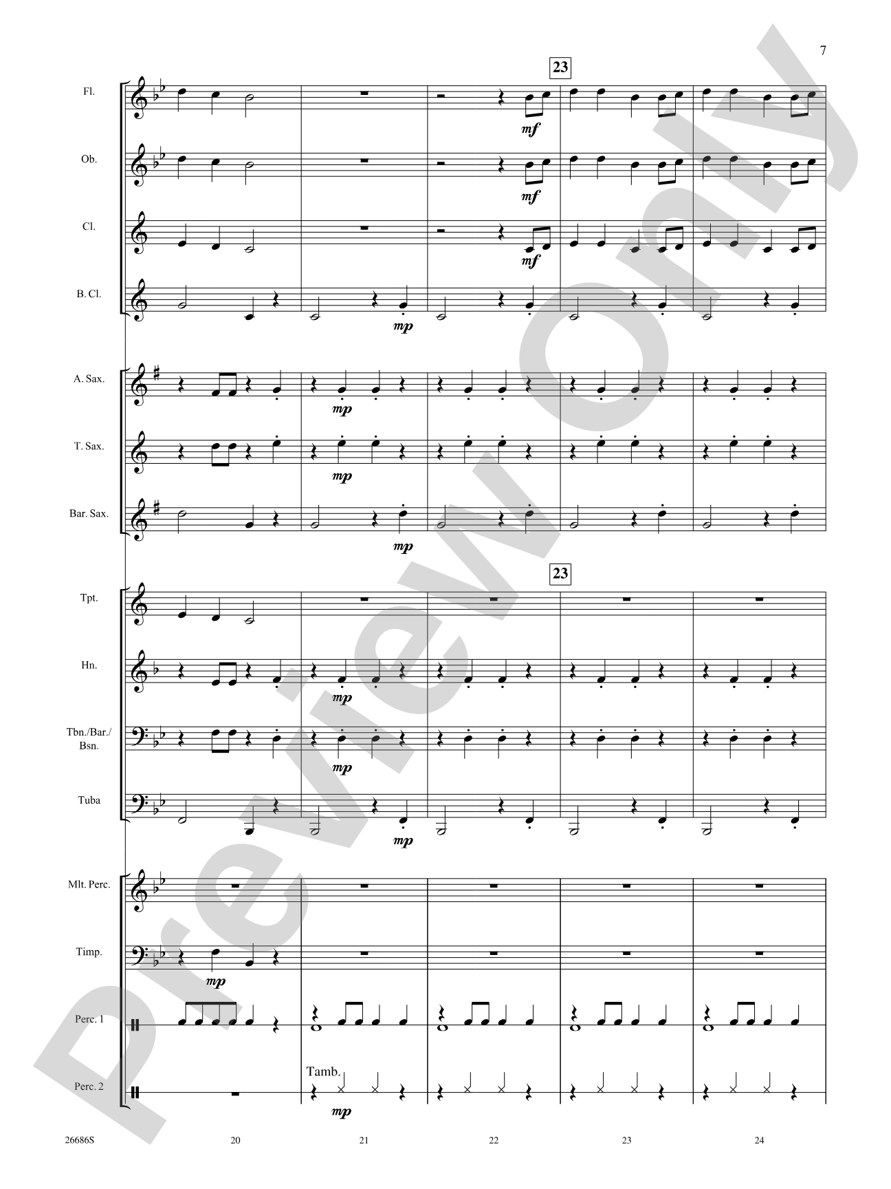 Folk Fest: Concert Band Conductor Score & Parts