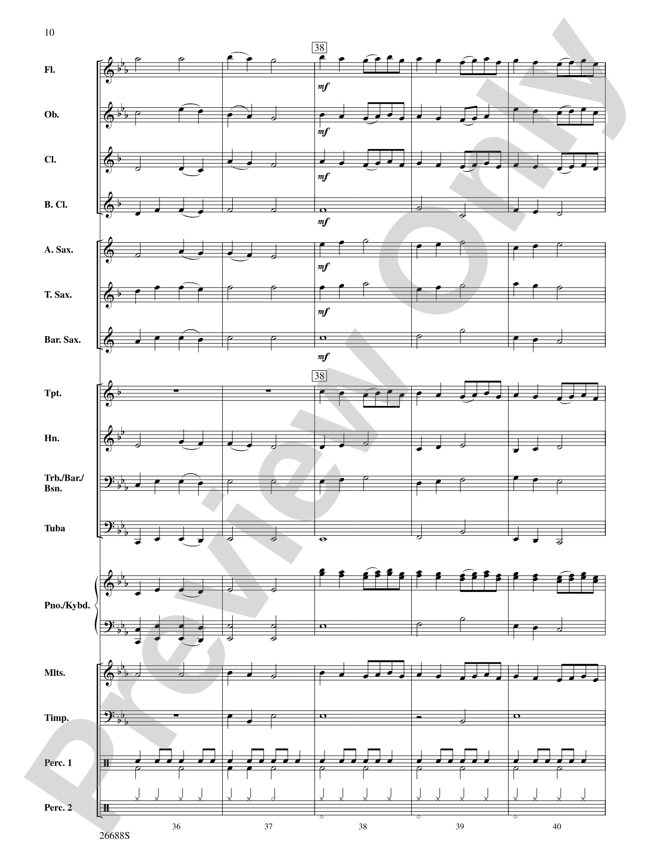 Ding Dong Merrily on High: Concert Band Conductor Score & Parts