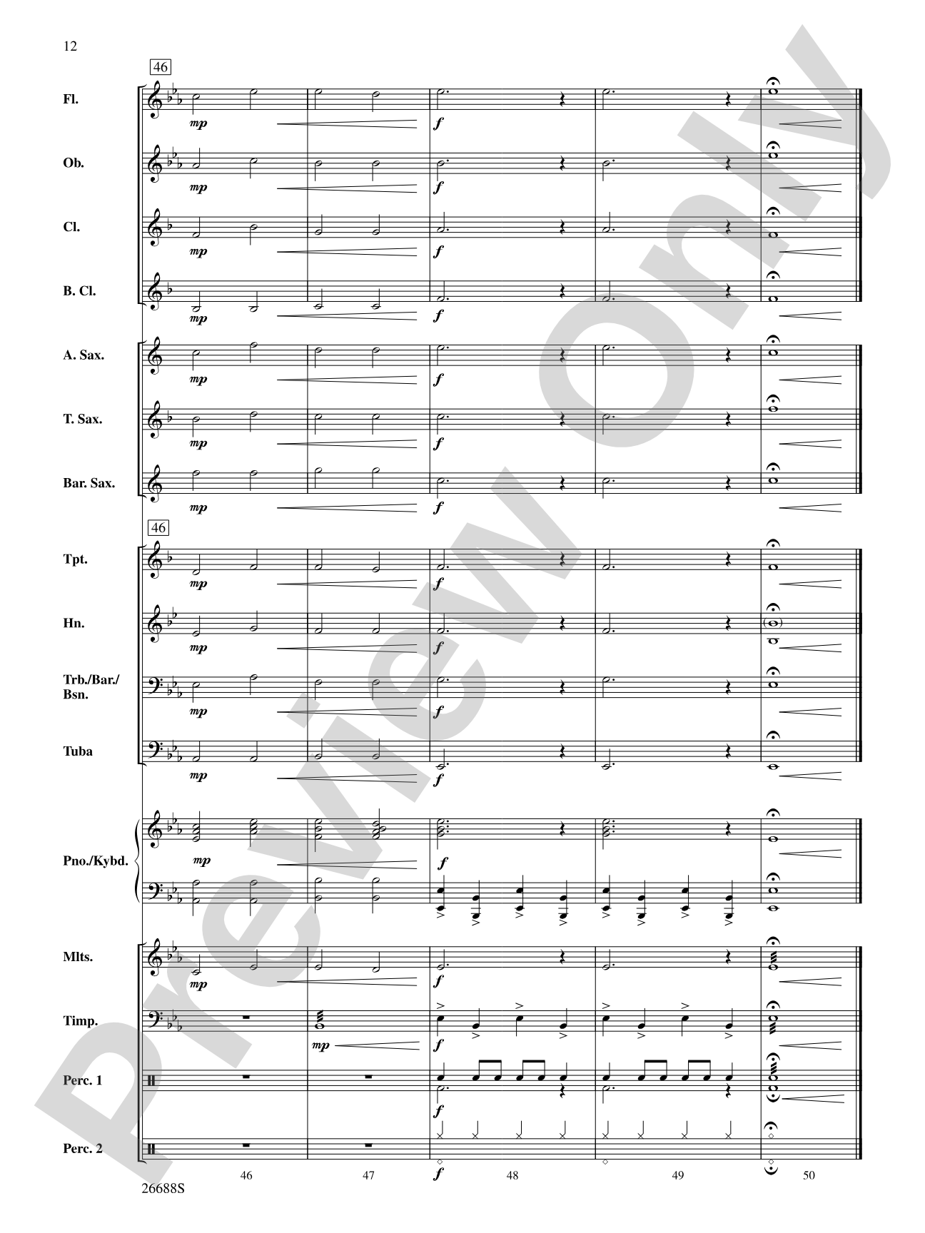 Ding Dong Merrily on High: Concert Band Conductor Score & Parts