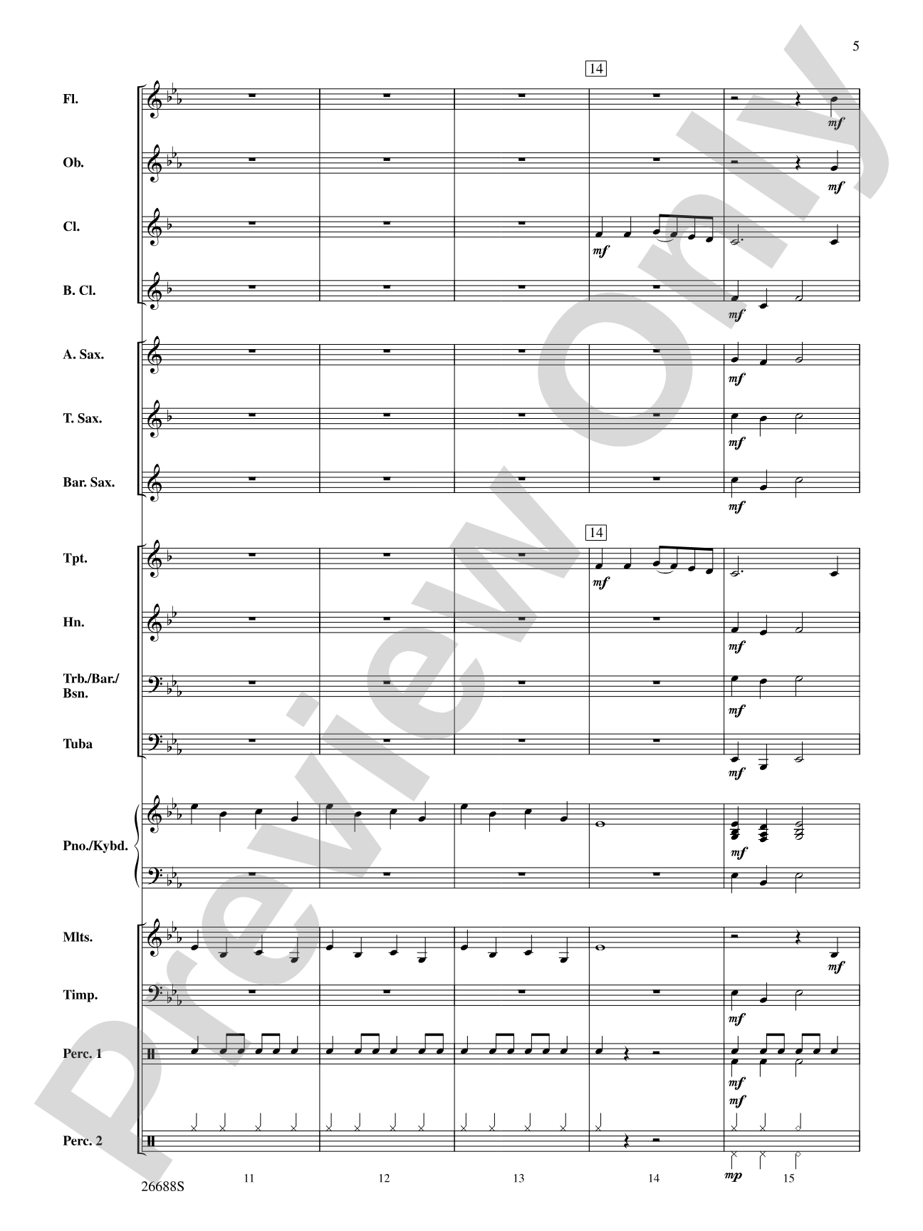 Ding Dong Merrily on High: Concert Band Conductor Score & Parts