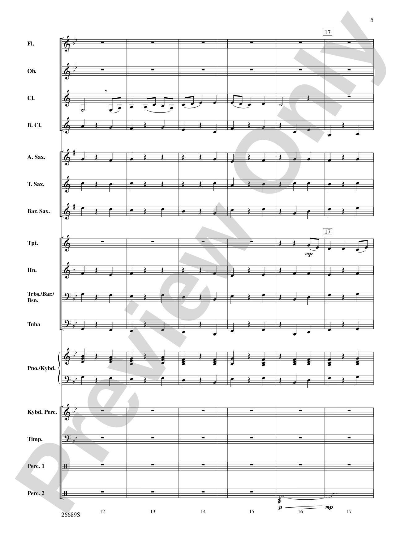 Jupiter (from The Planets): Concert Band Conductor Score & Parts