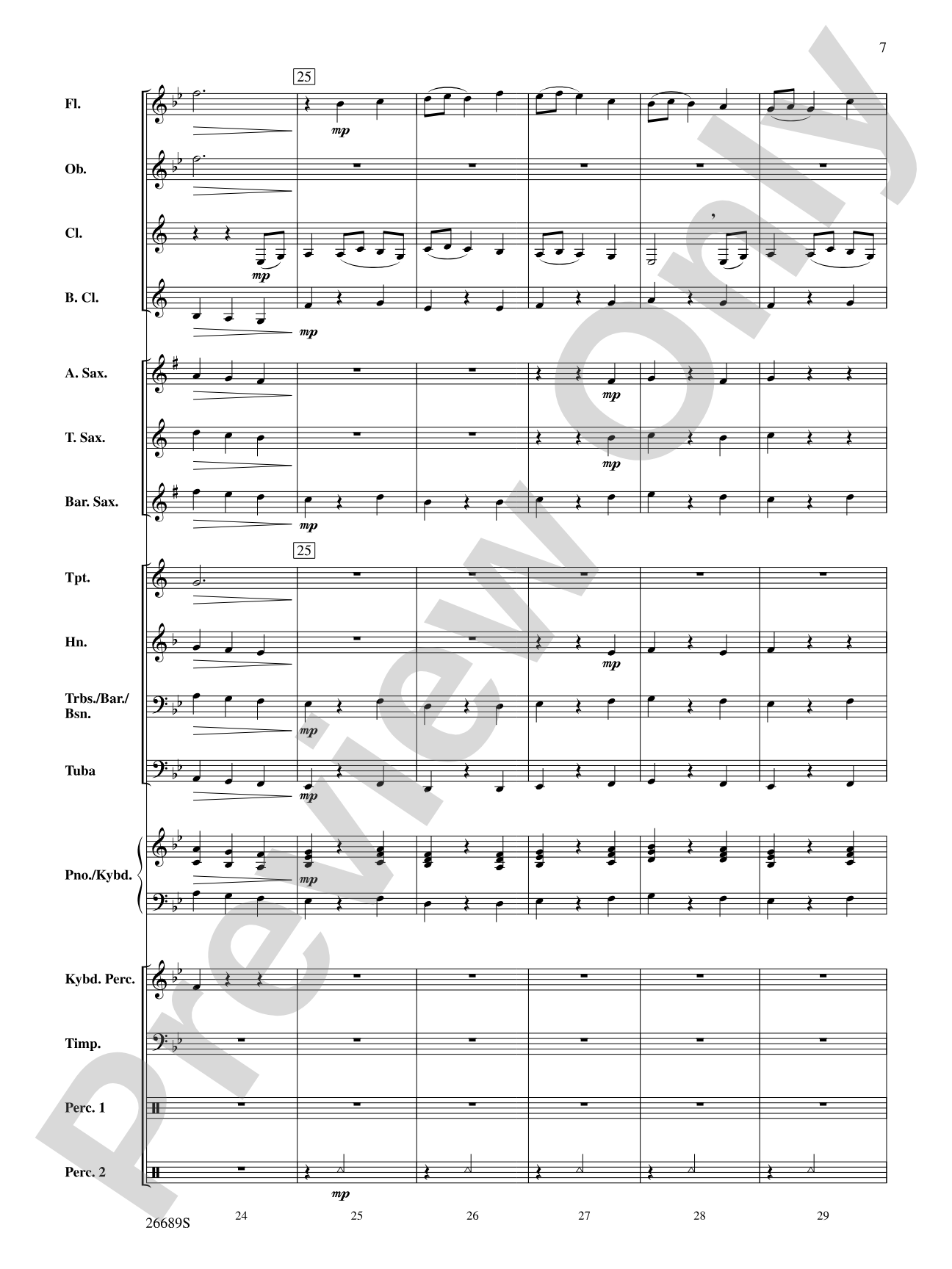 Jupiter (from The Planets): Concert Band Conductor Score & Parts