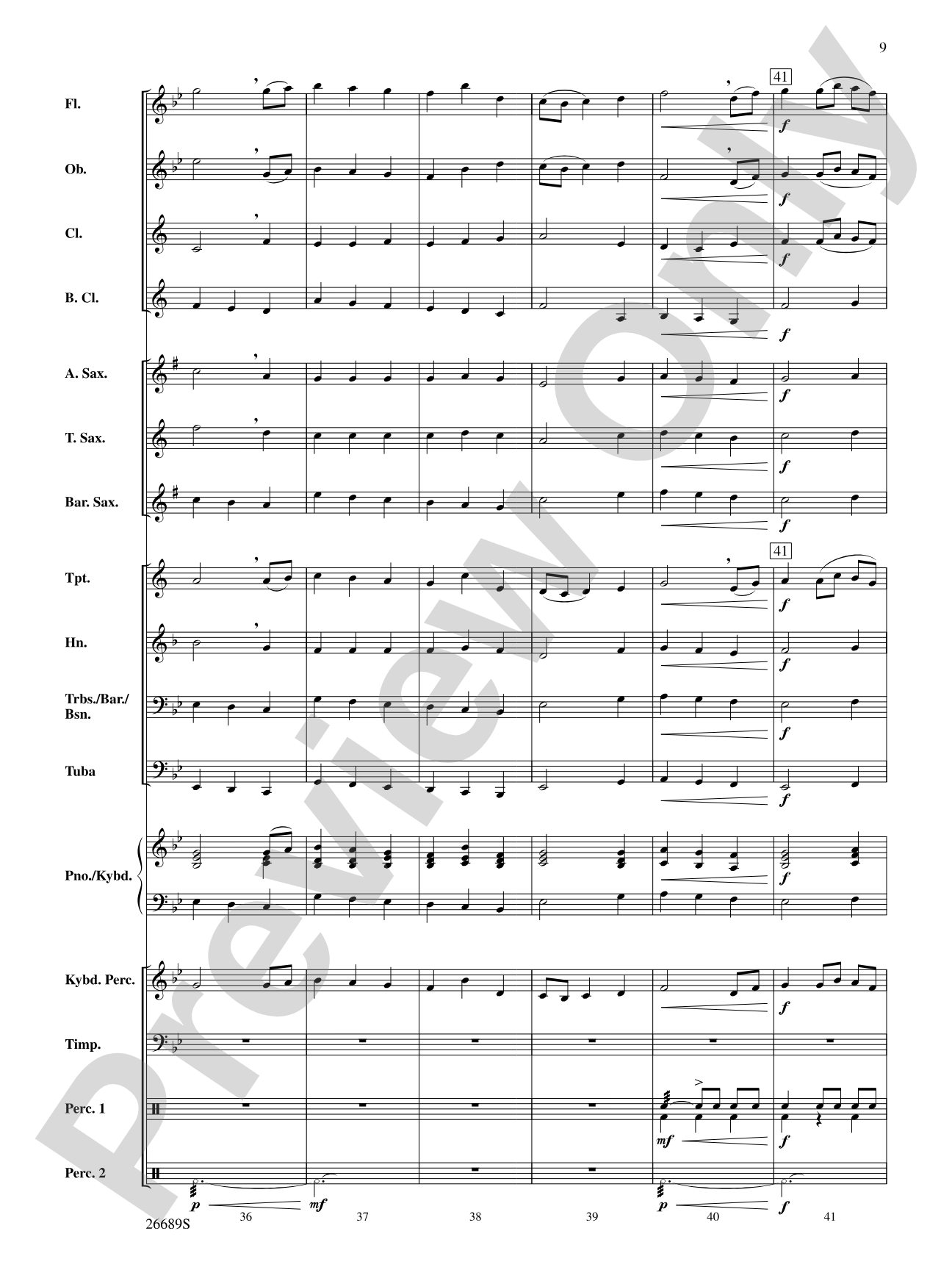 Jupiter (from The Planets): Concert Band Conductor Score & Parts