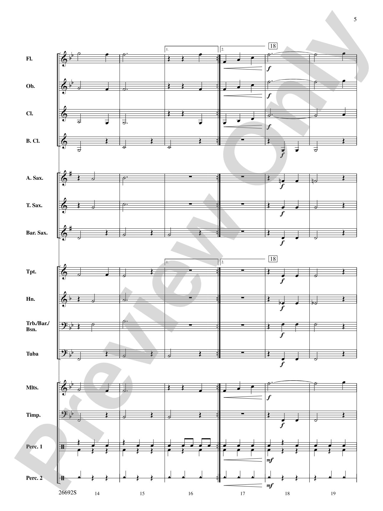 Belwin Beginning Band Kit #3: Concert Band Conductor Score & Parts