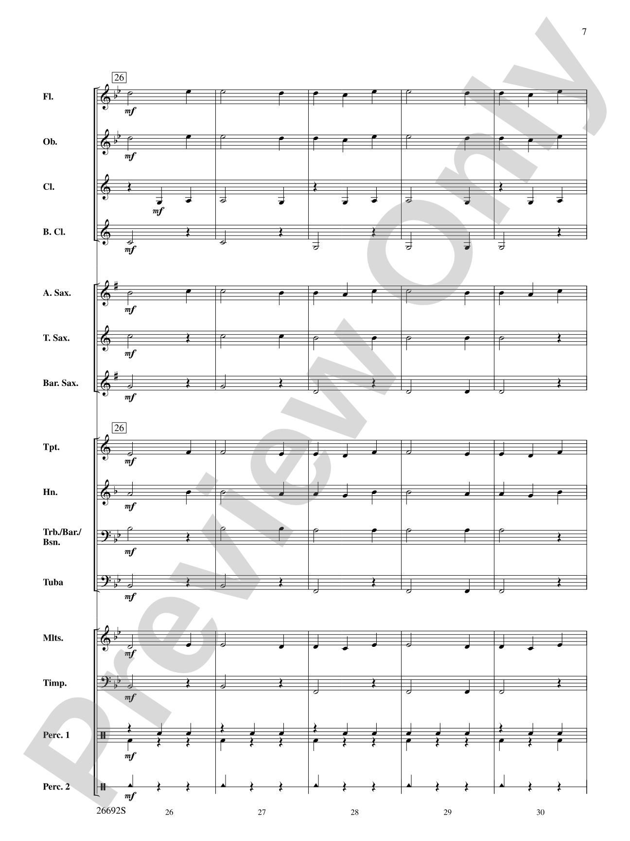 Belwin Beginning Band Kit #3: Concert Band Conductor Score & Parts