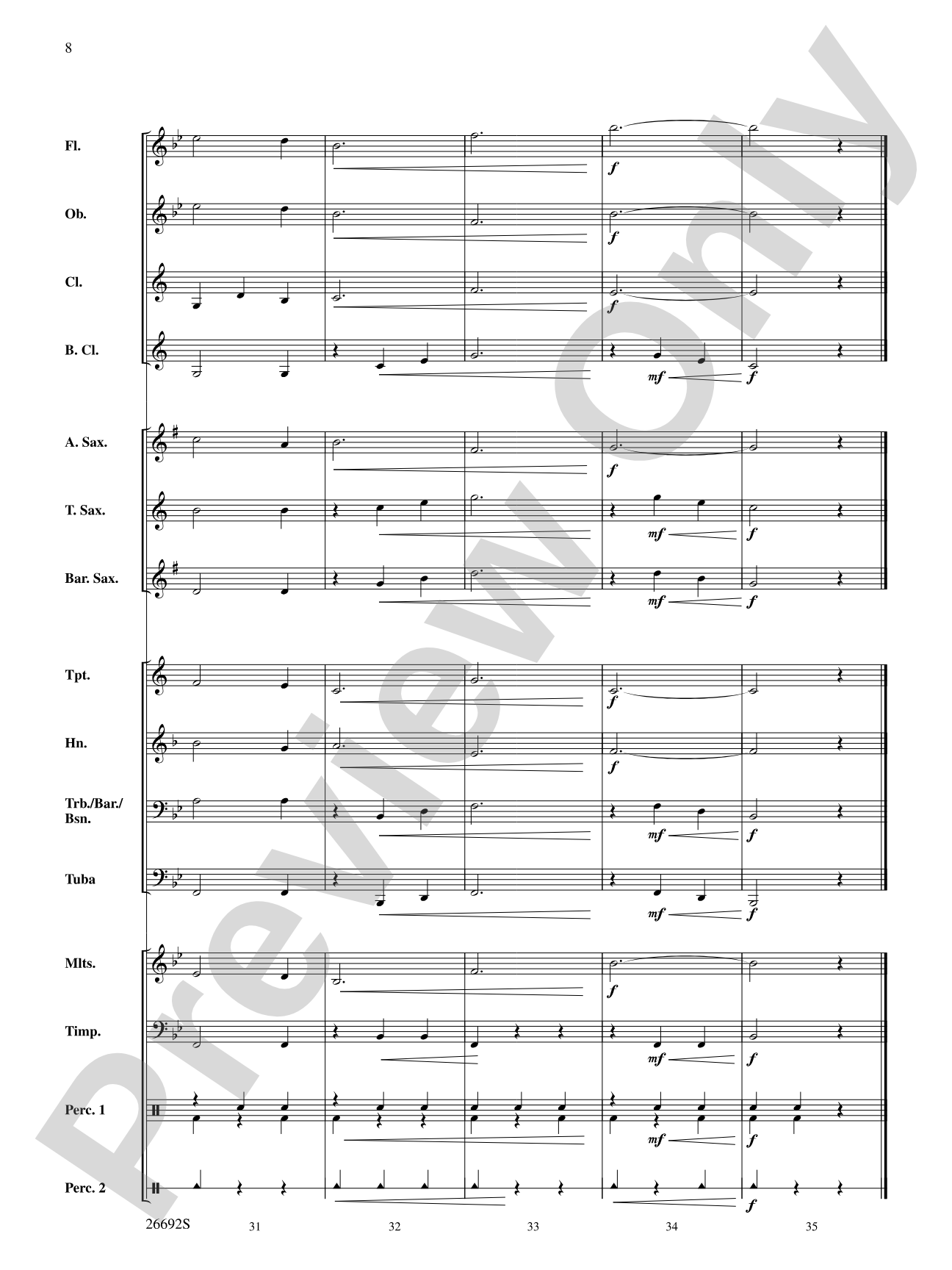 Belwin Beginning Band Kit #3: Concert Band Conductor Score & Parts