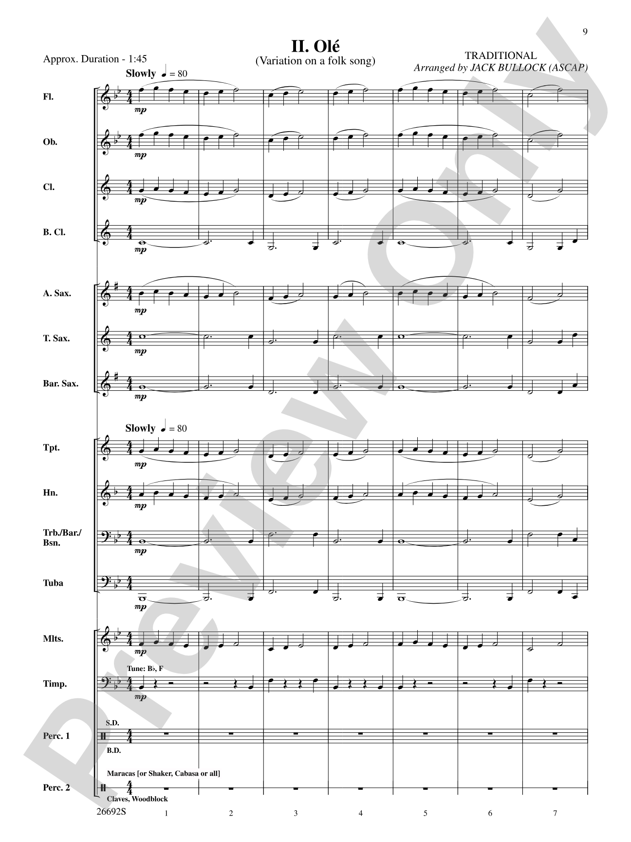 Belwin Beginning Band Kit #3: Concert Band Conductor Score & Parts