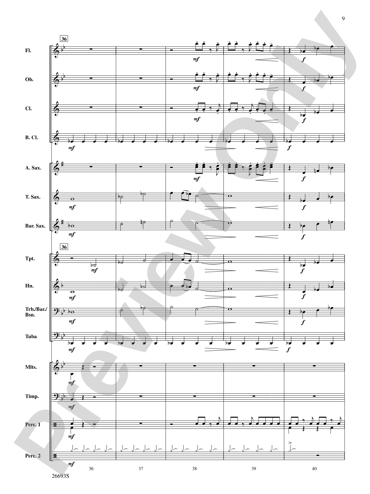 Strange Pursuit: Concert Band Conductor Score & Parts