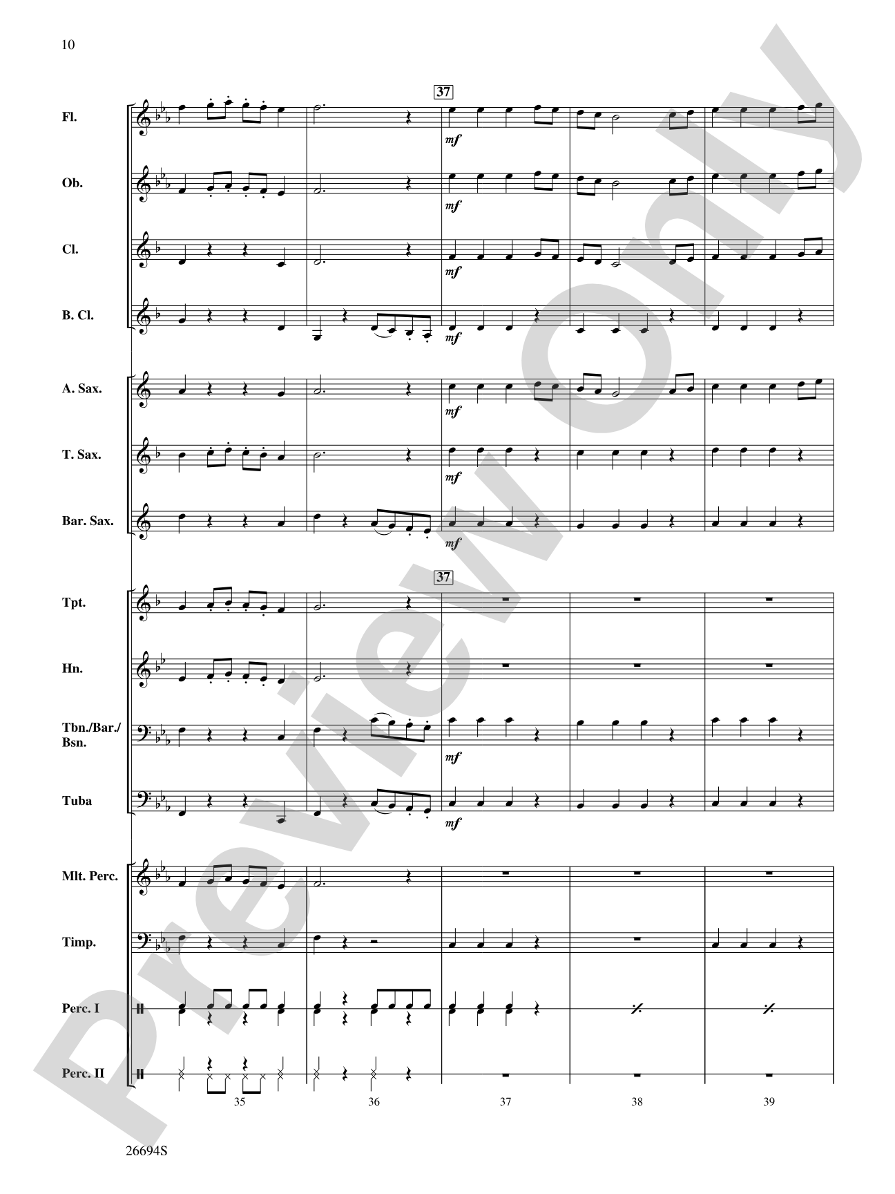 Rock of Gibraltar: Concert Band Conductor Score & Parts