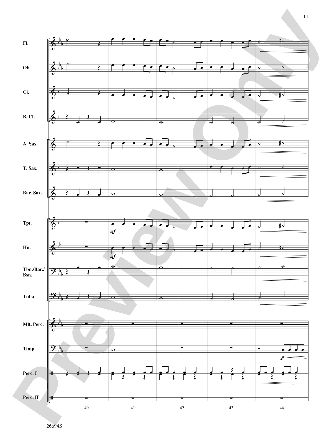 Rock of Gibraltar: Concert Band Conductor Score & Parts