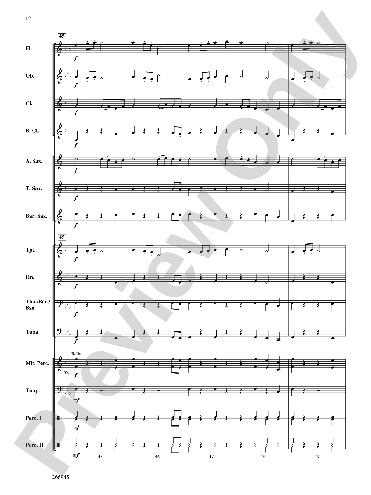 Rock of Gibraltar: Concert Band Conductor Score & Parts
