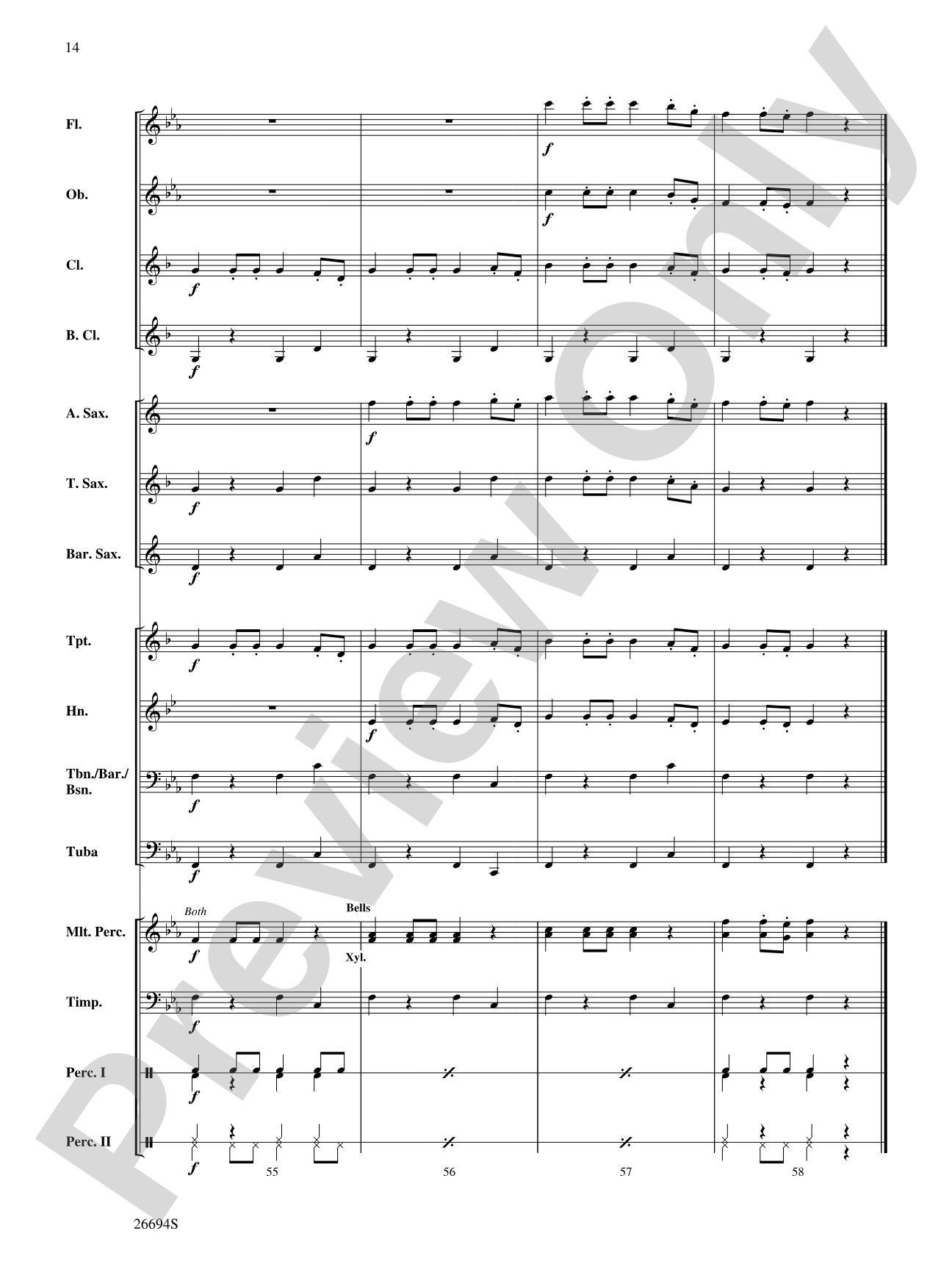 Rock of Gibraltar: Concert Band Conductor Score & Parts