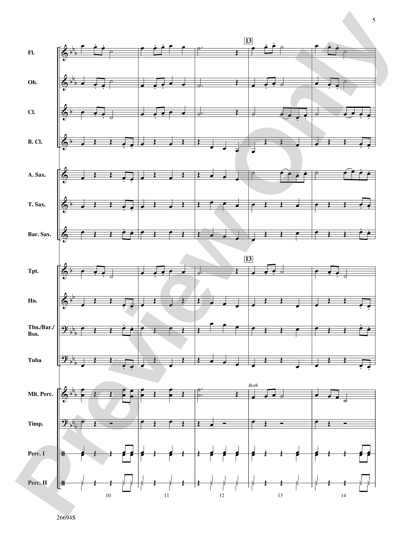 Rock of Gibraltar: Concert Band Conductor Score & Parts