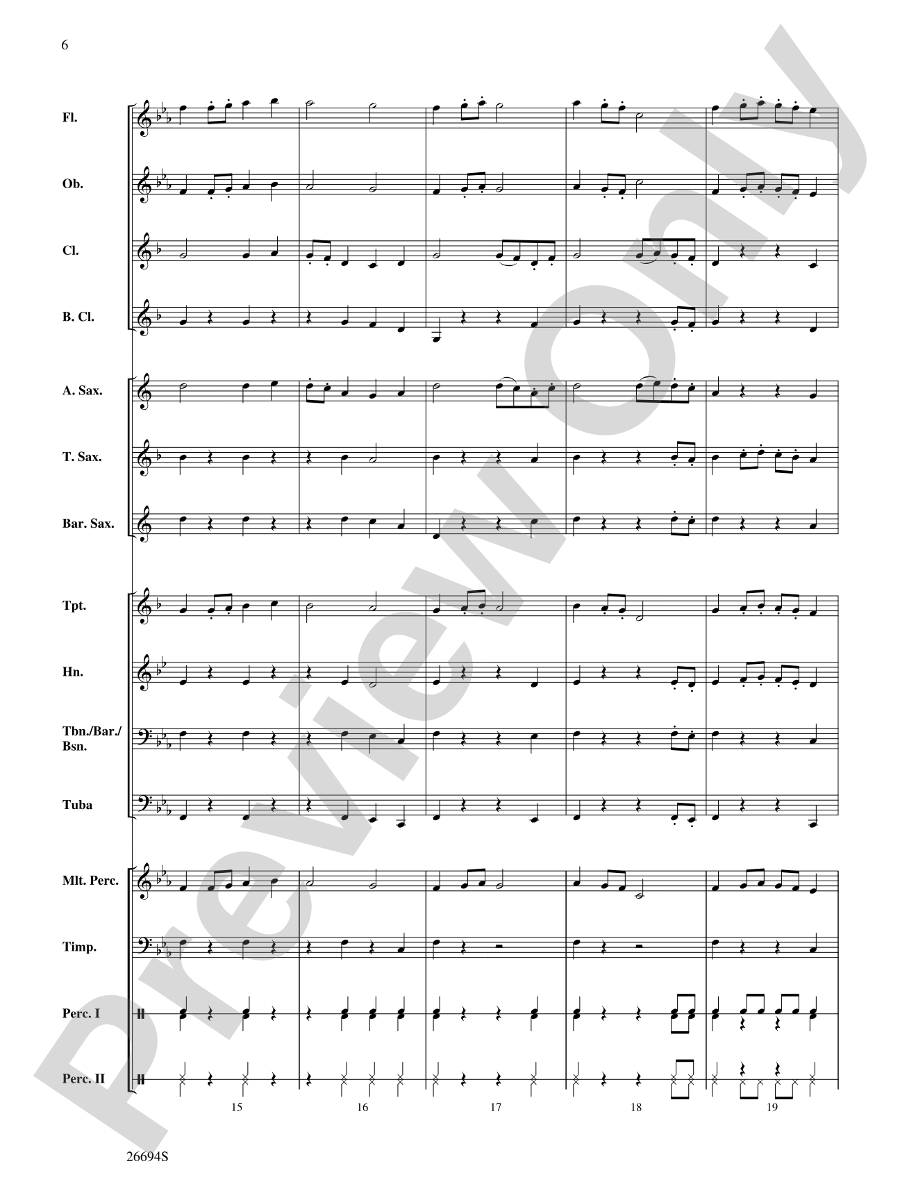Rock of Gibraltar: Concert Band Conductor Score & Parts