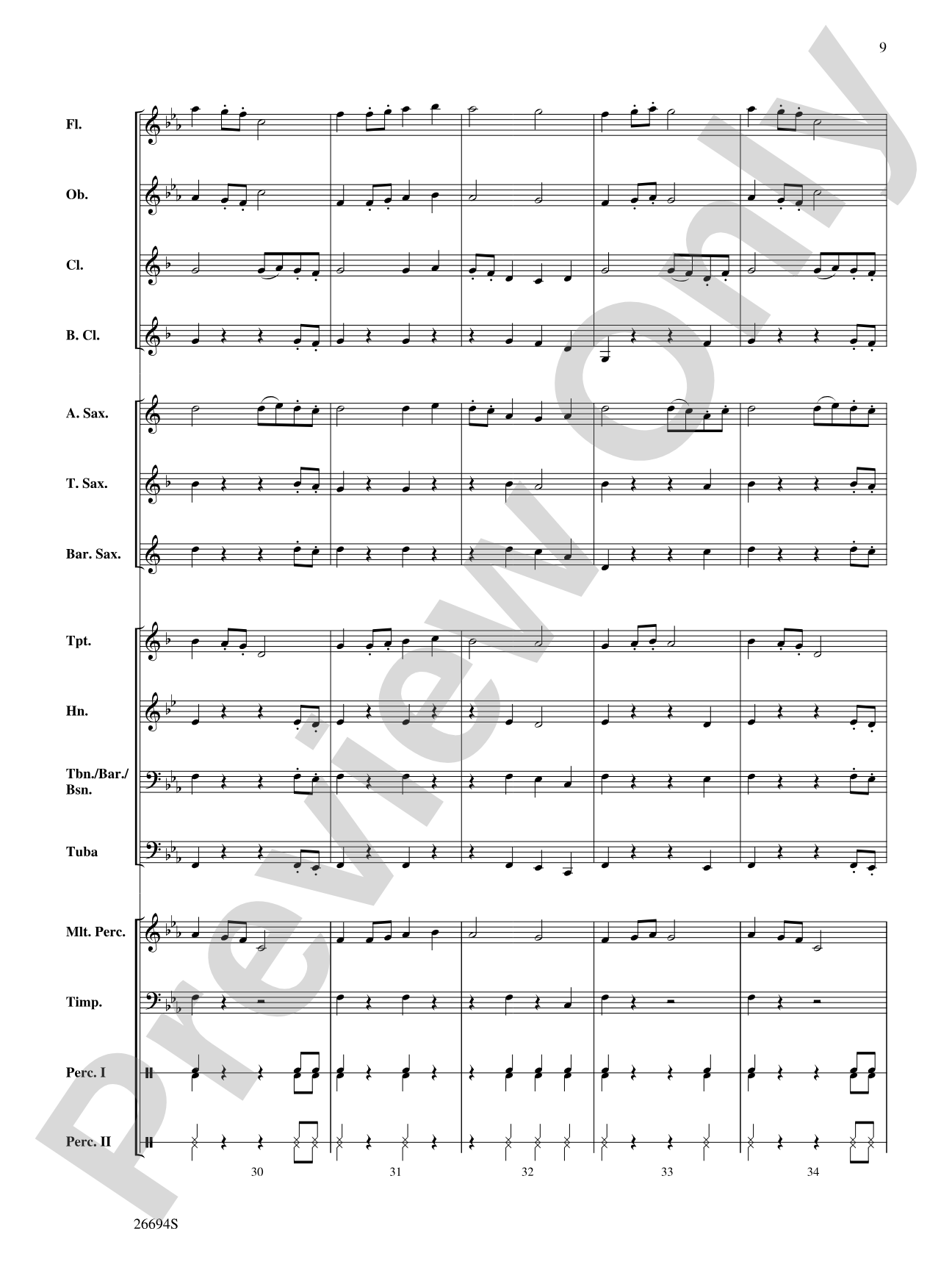 Rock of Gibraltar: Concert Band Conductor Score & Parts