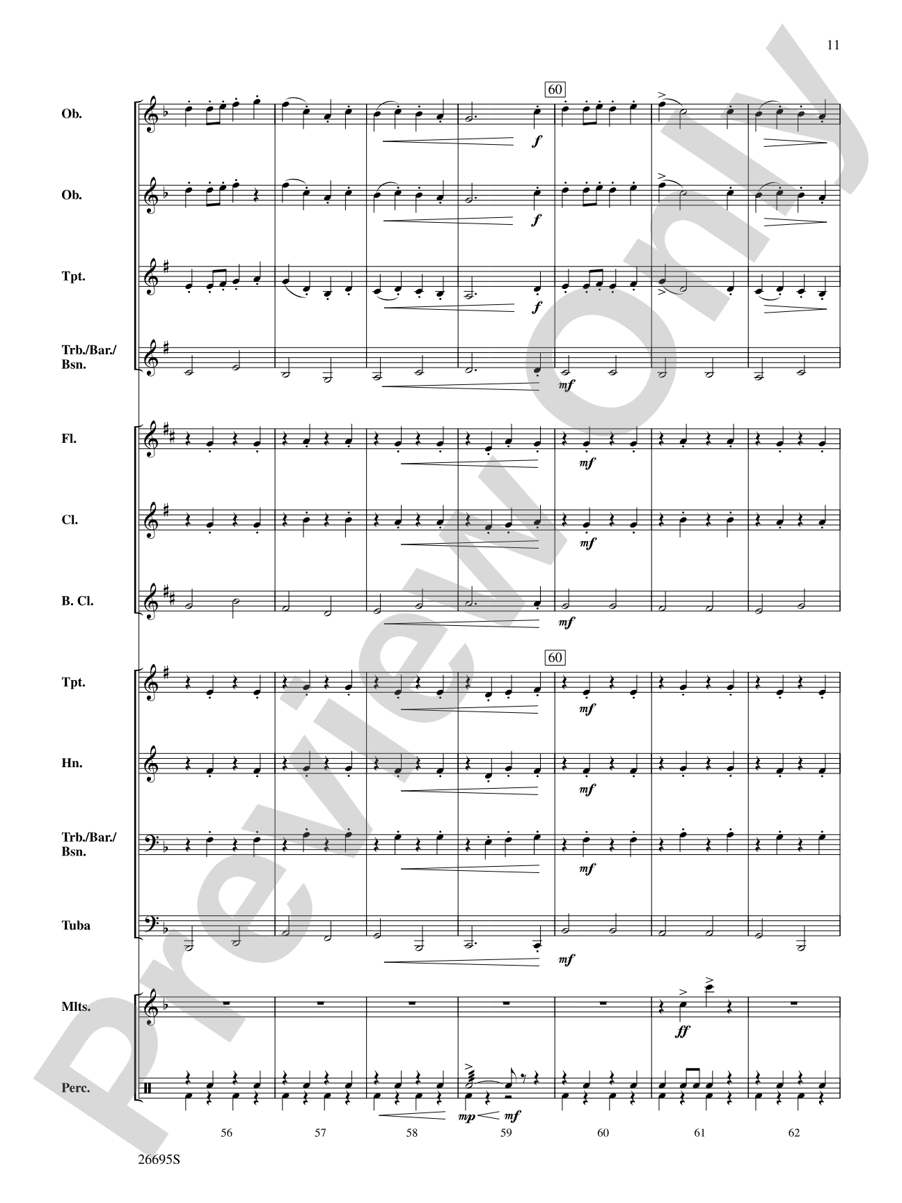 March Jubilante: Concert Band Conductor Score & Parts