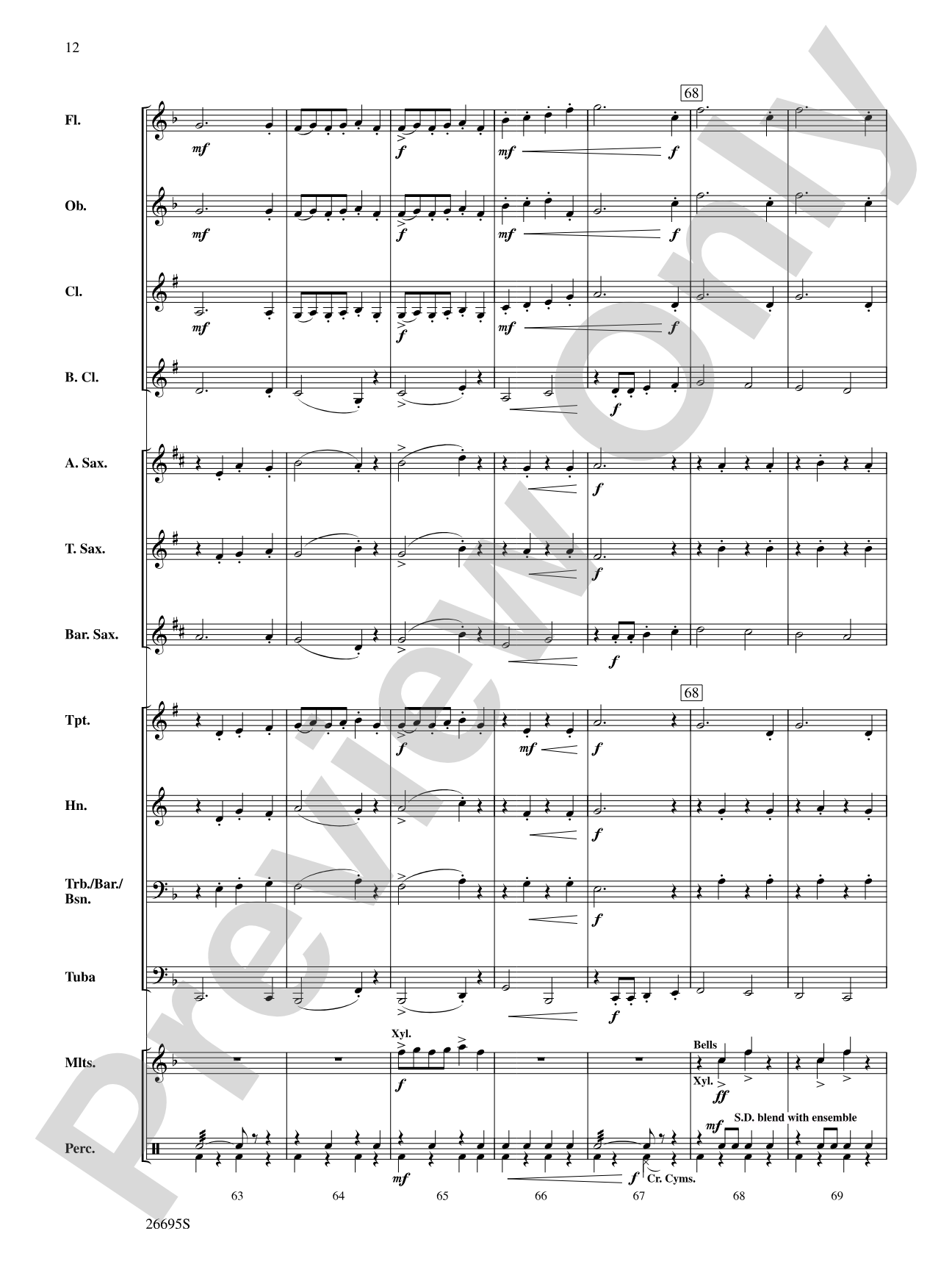 March Jubilante: Concert Band Conductor Score & Parts