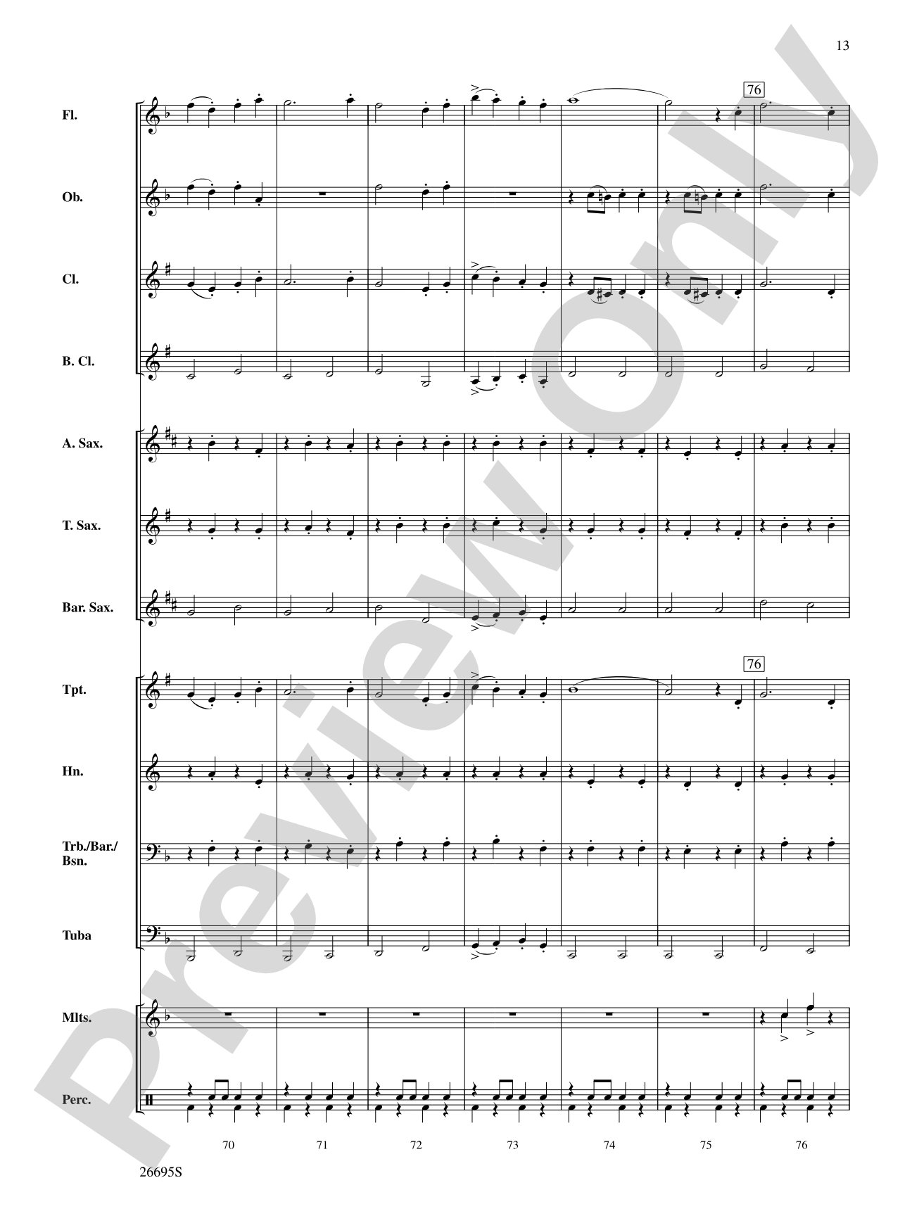 March Jubilante: Concert Band Conductor Score & Parts