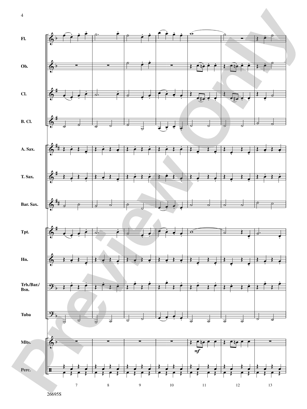 March Jubilante: Concert Band Conductor Score & Parts