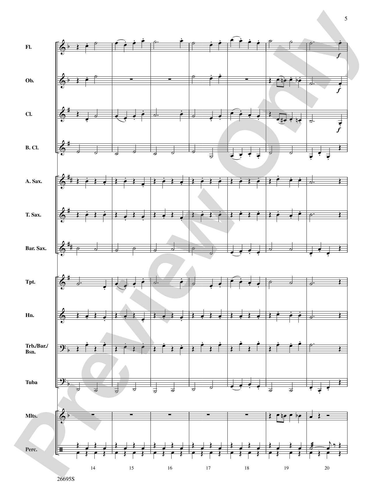 March Jubilante: Concert Band Conductor Score & Parts