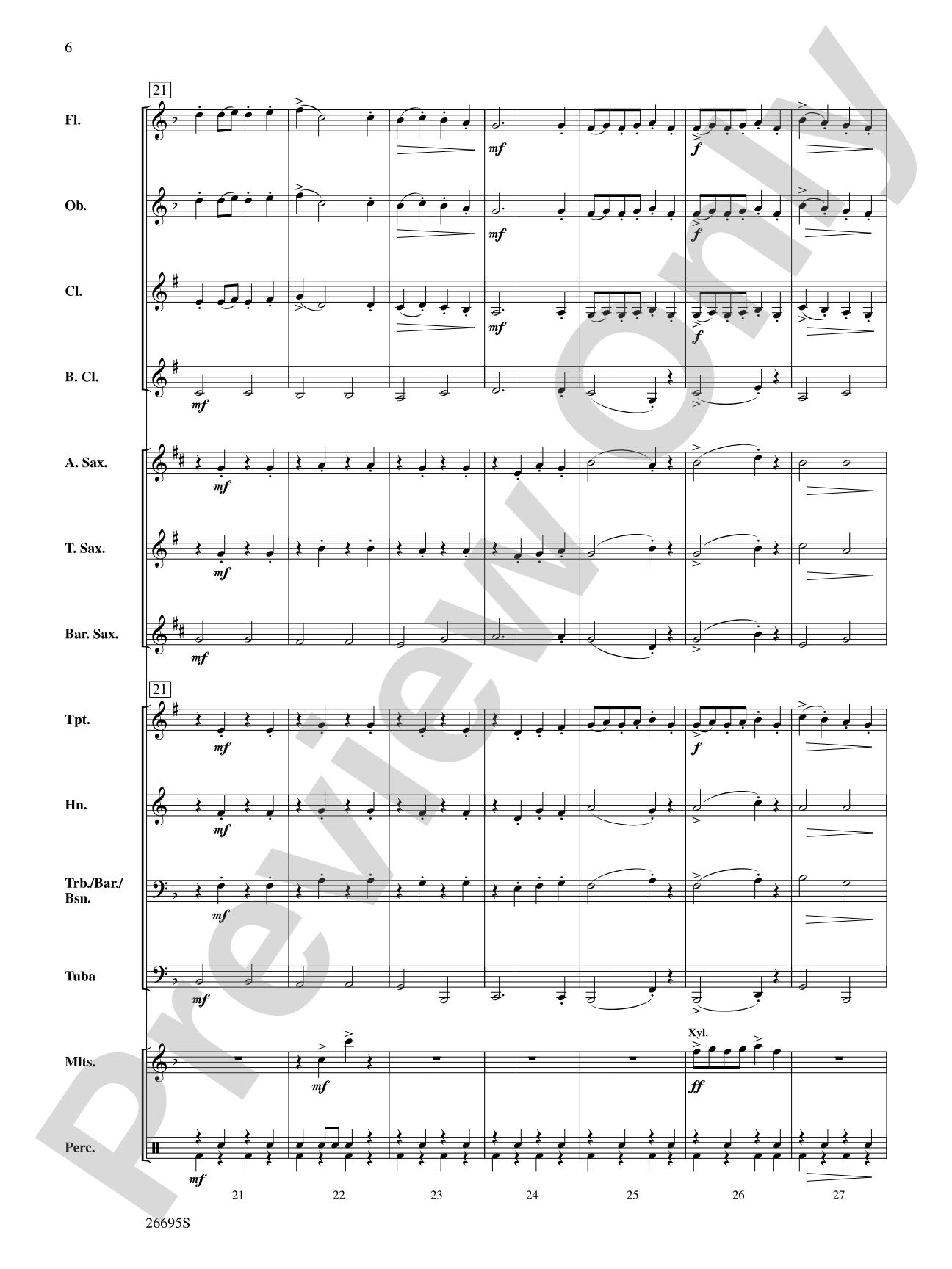 March Jubilante: Concert Band Conductor Score & Parts
