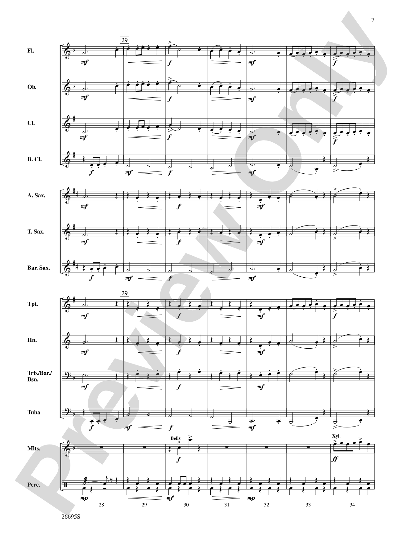 March Jubilante: Concert Band Conductor Score & Parts