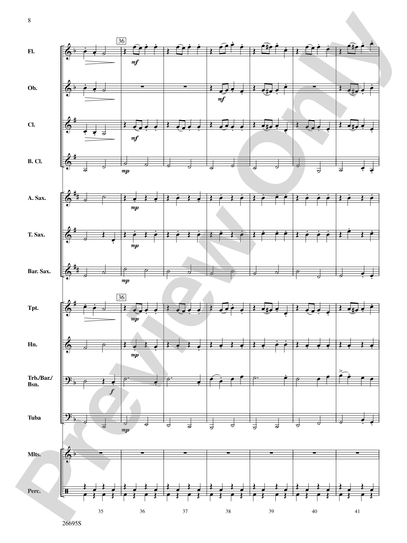 March Jubilante: Concert Band Conductor Score & Parts