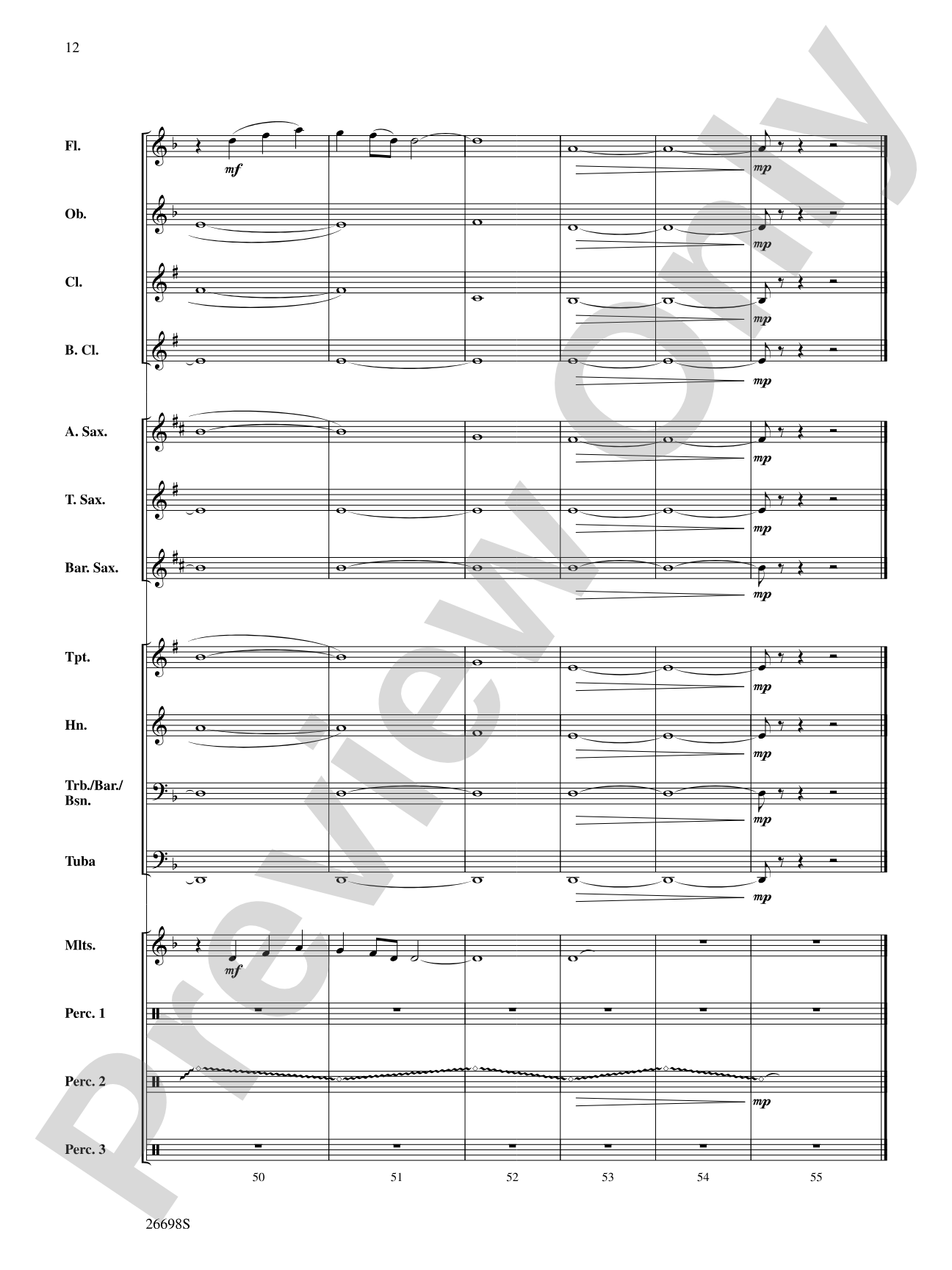 'Twas in the Moon of Wintertime: Concert Band Conductor Score & Parts