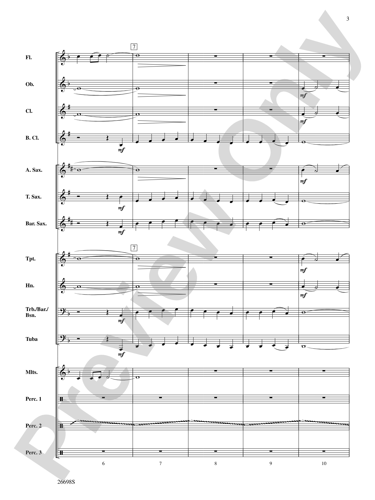 'Twas in the Moon of Wintertime: Concert Band Conductor Score & Parts
